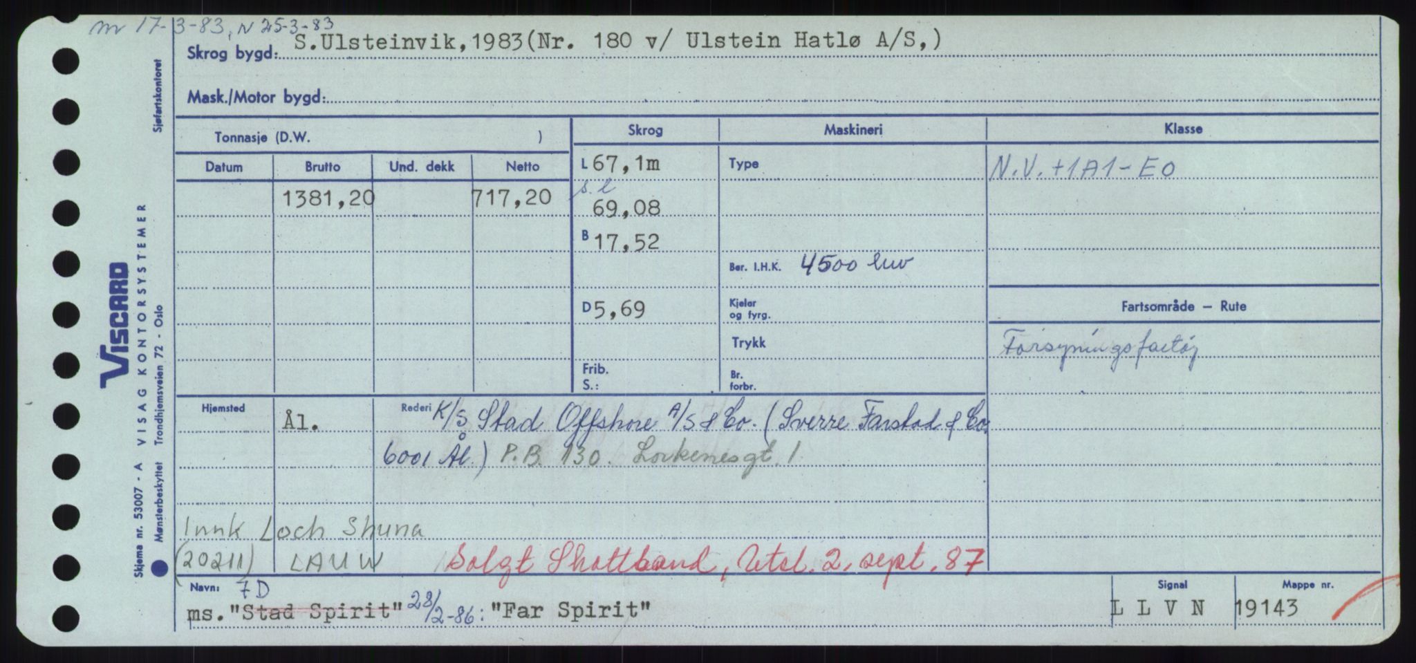 Sjøfartsdirektoratet med forløpere, Skipsmålingen, RA/S-1627/H/Hd/L0010: Fartøy, F-Fjø, p. 167