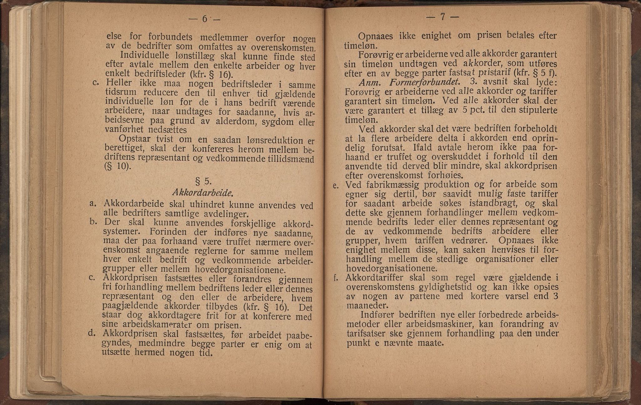 Norsk jern- og metallarbeiderforbund, AAB/ARK-1659/O/L0001/0008: Verkstedsoverenskomsten / Verkstedsoverenskomsten, 1923