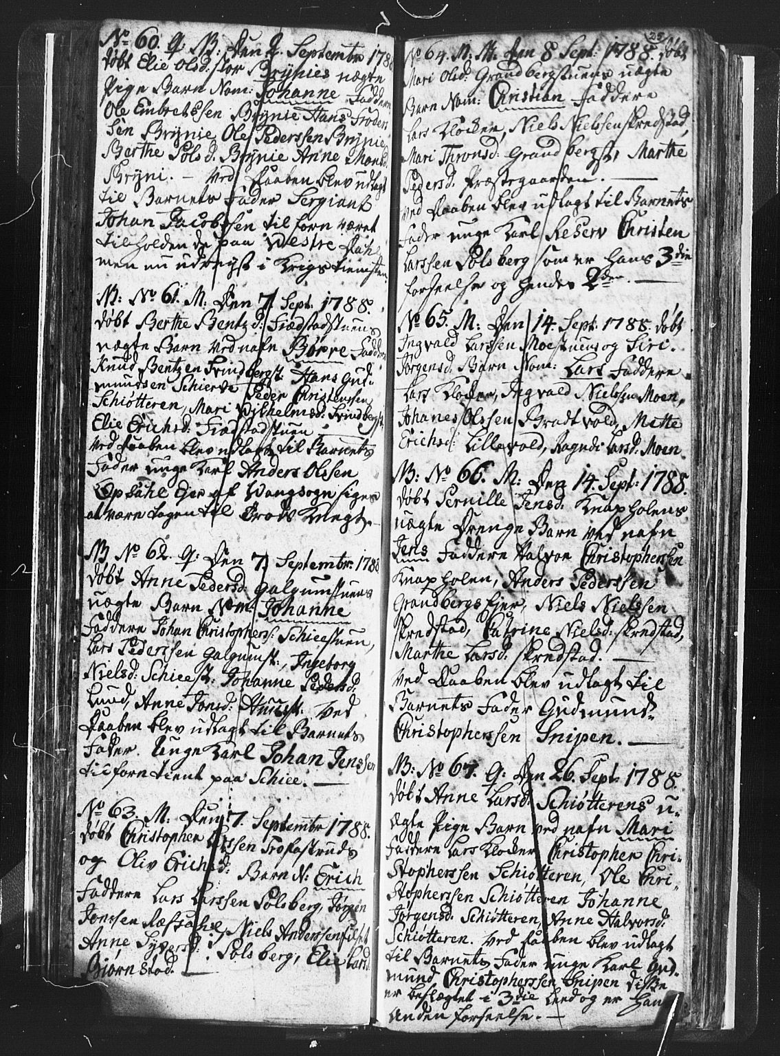 Romedal prestekontor, SAH/PREST-004/L/L0001: Parish register (copy) no. 1, 1785-1794, p. 25