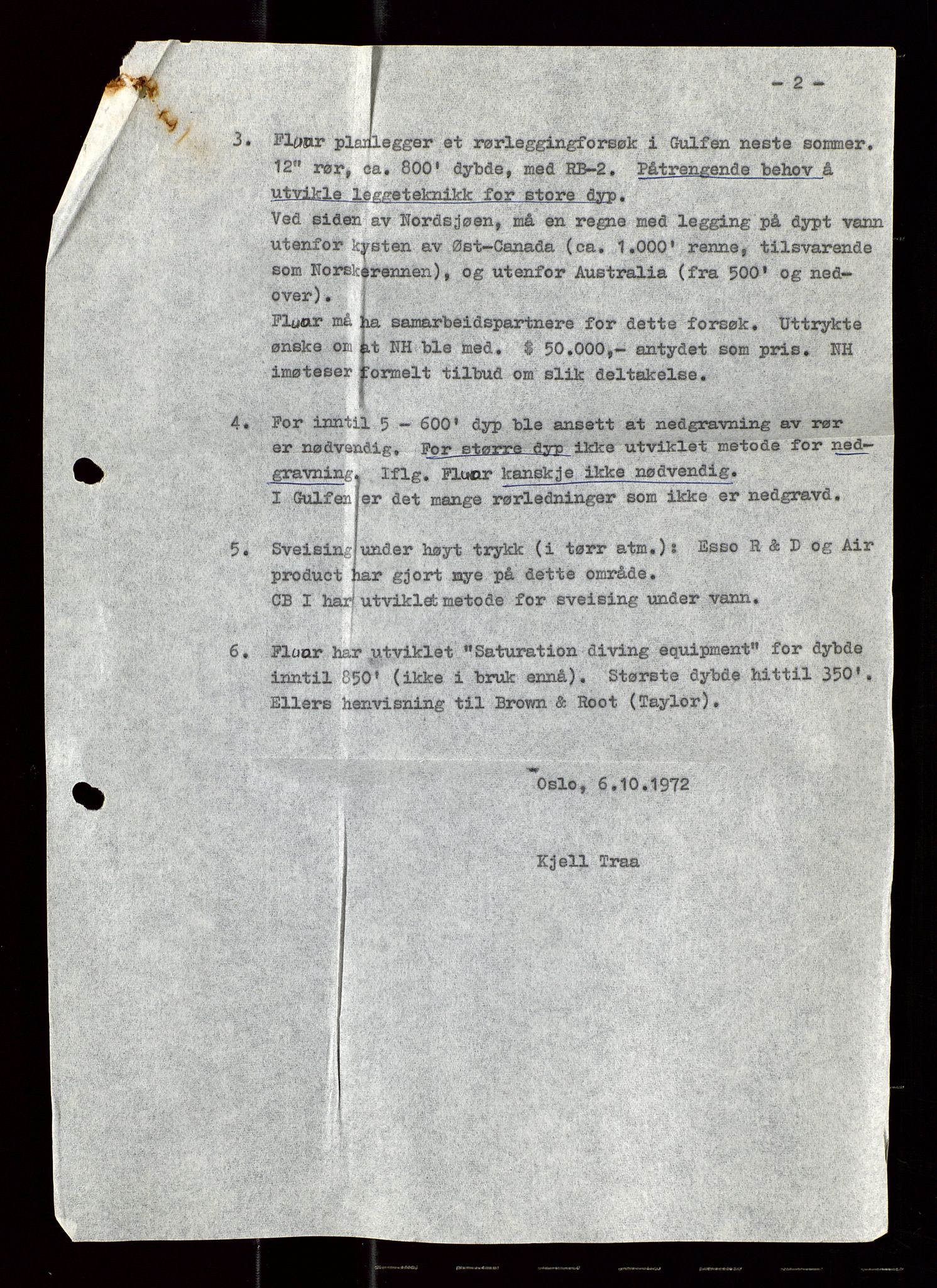 Industridepartementet, Oljekontoret, AV/SAST-A-101348/Di/L0003: DWP, møtereferater, 1972-1974, p. 146