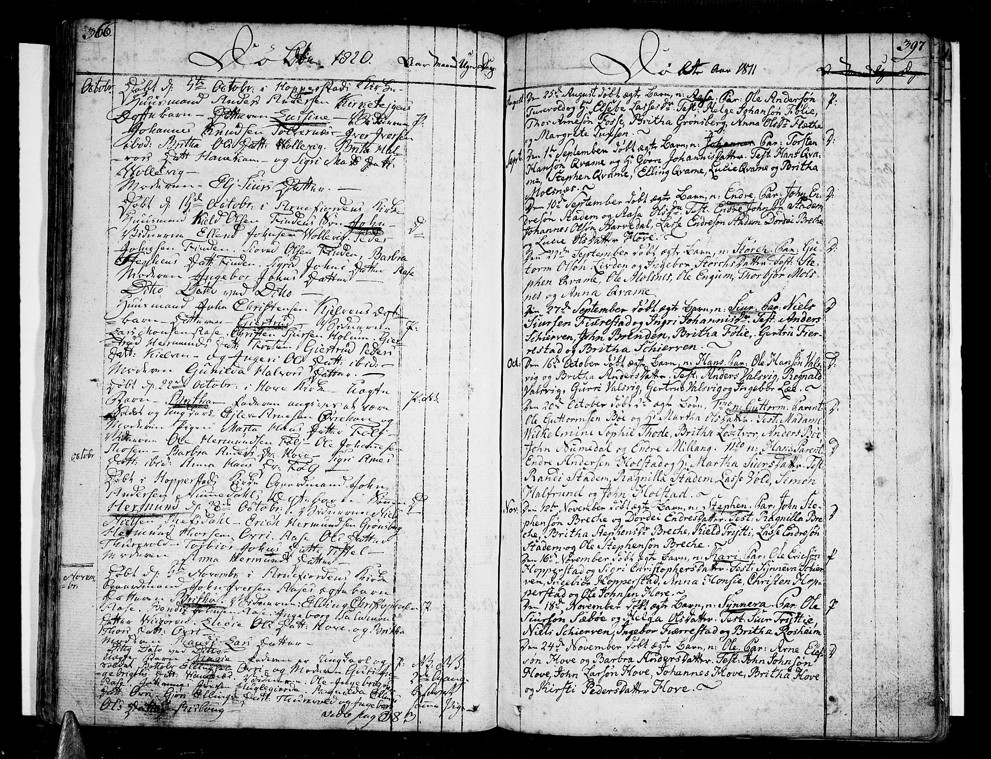 Vik sokneprestembete, SAB/A-81501: Parish register (official) no. A 5, 1787-1820, p. 396-397
