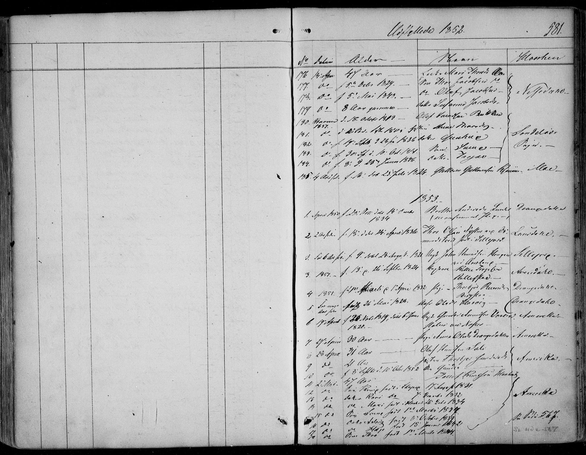 Kviteseid kirkebøker, SAKO/A-276/F/Fa/L0006: Parish register (official) no. I 6, 1836-1858, p. 581