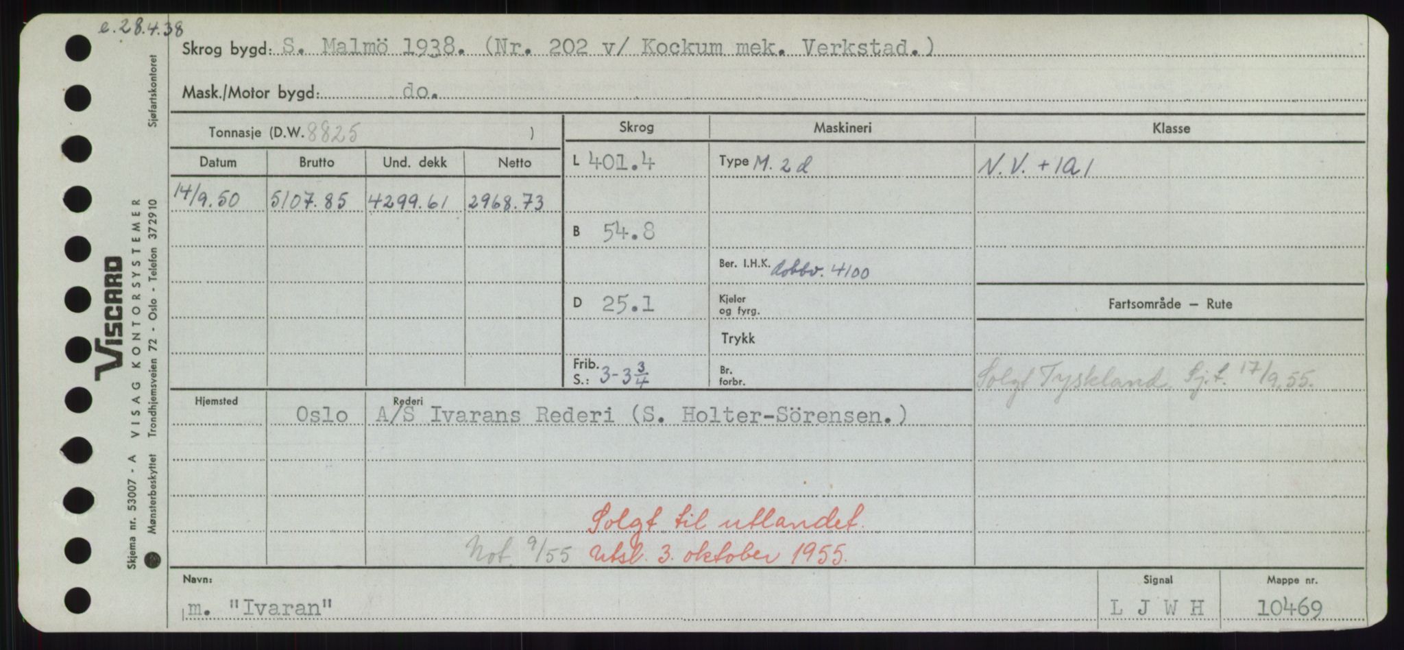 Sjøfartsdirektoratet med forløpere, Skipsmålingen, RA/S-1627/H/Hd/L0018: Fartøy, I, p. 327