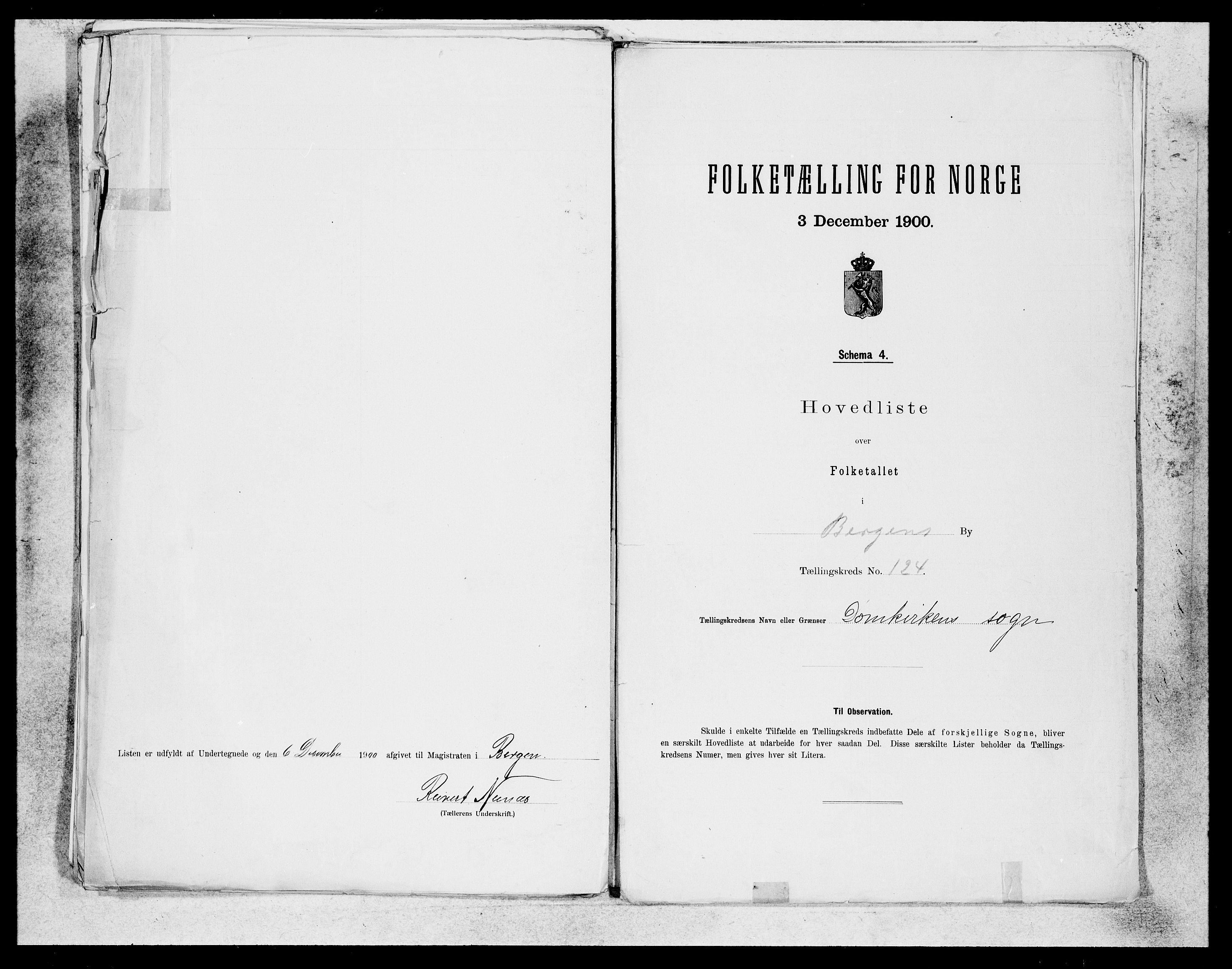 SAB, 1900 census for Bergen, 1900, p. 256