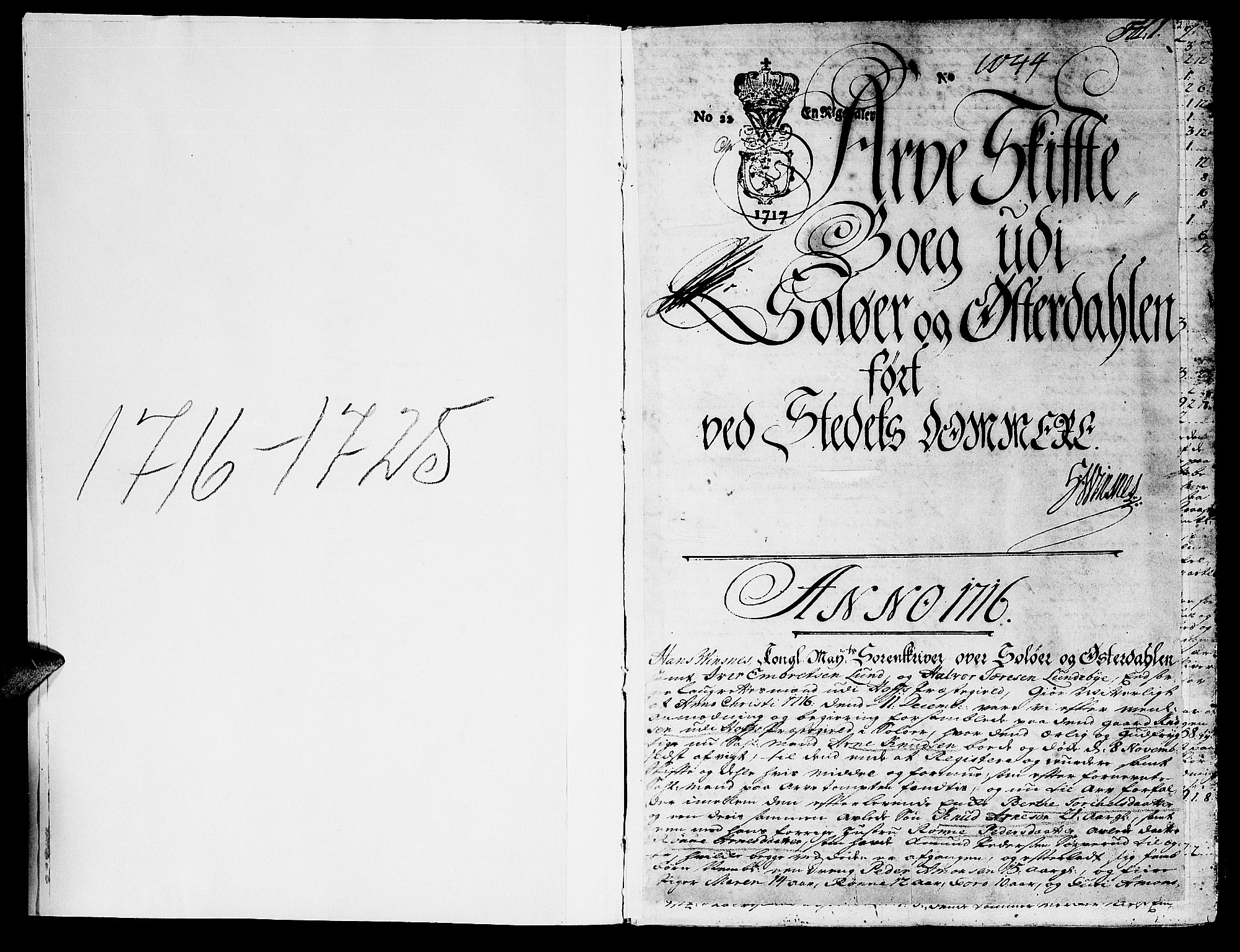 Solør og Østerdalen sorenskriveri, SAH/TING-024/J/Ja/L0003A: Skifteprotokoll, 1716-1725, p. 1b-2a