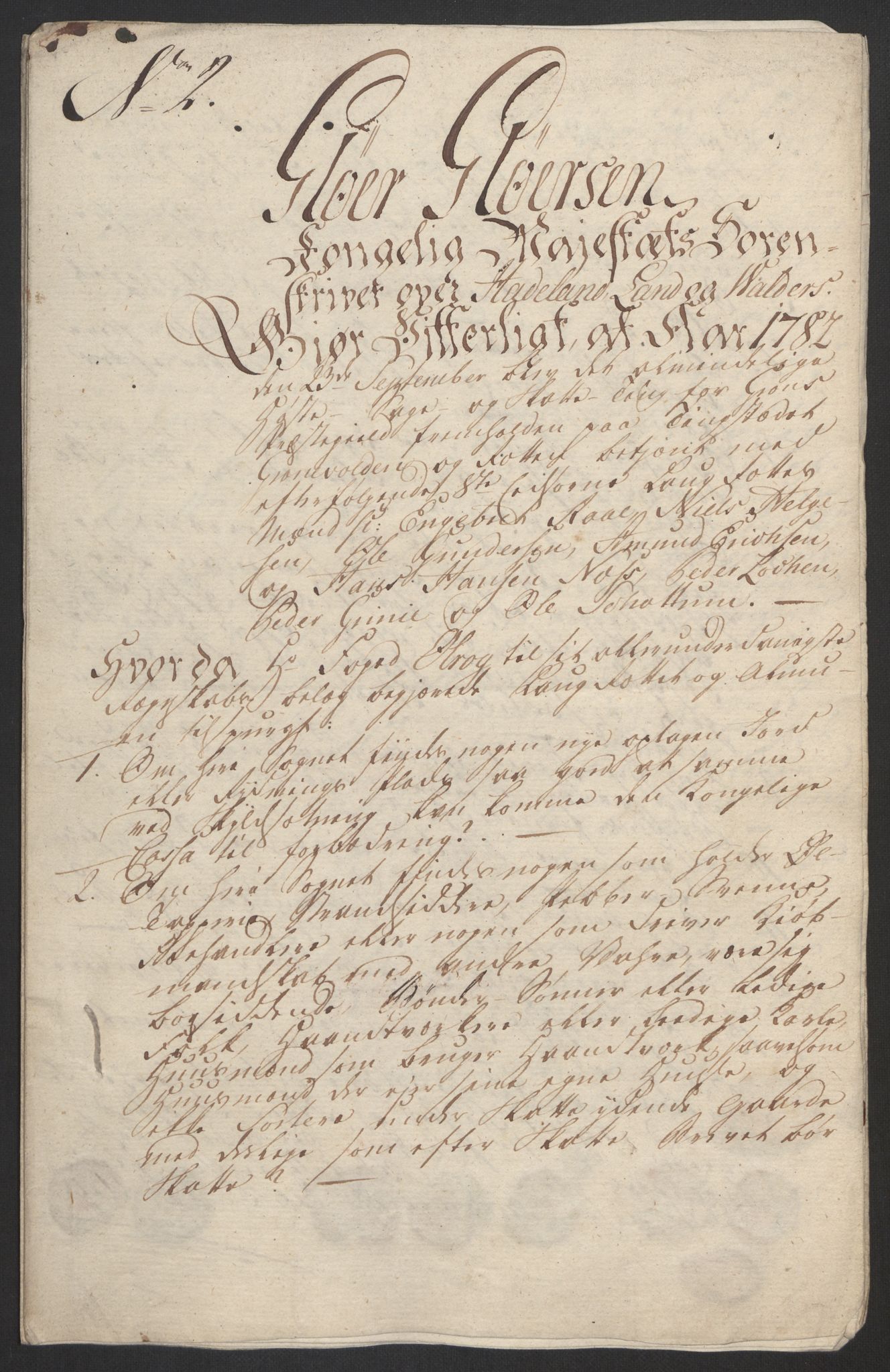 Rentekammeret inntil 1814, Reviderte regnskaper, Fogderegnskap, AV/RA-EA-4092/R19/L1369: Fogderegnskap Toten, Hadeland og Vardal, 1782, p. 53