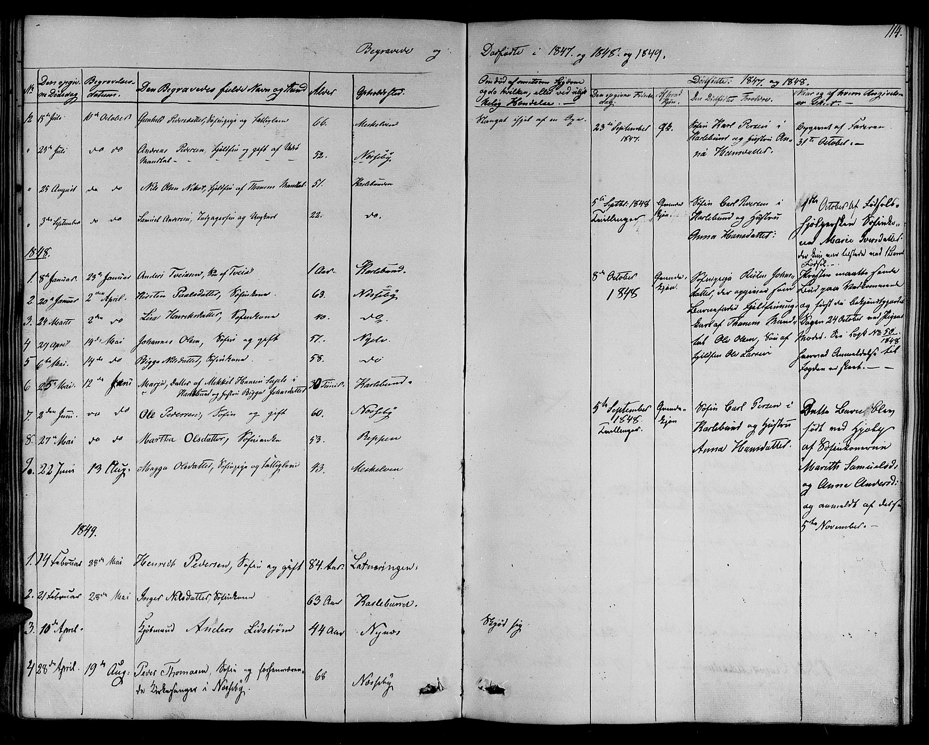 Nesseby sokneprestkontor, SATØ/S-1330/H/Ha/L0001kirke: Parish register (official) no. 1, 1838-1855, p. 114