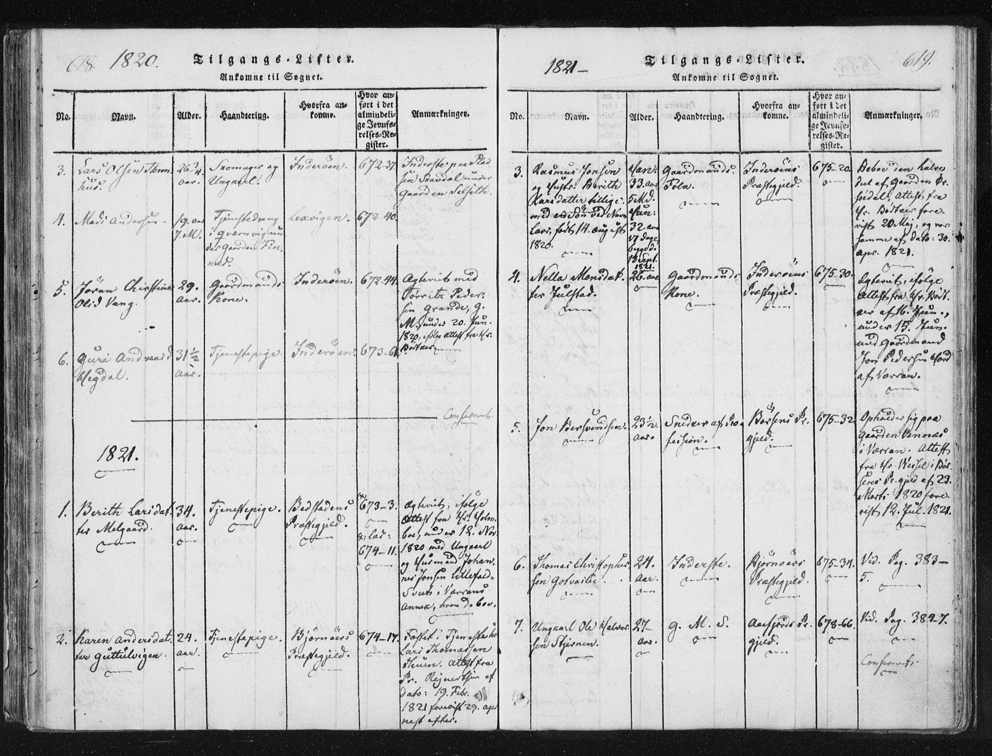 Ministerialprotokoller, klokkerbøker og fødselsregistre - Nord-Trøndelag, SAT/A-1458/744/L0417: Parish register (official) no. 744A01, 1817-1842, p. 618-619