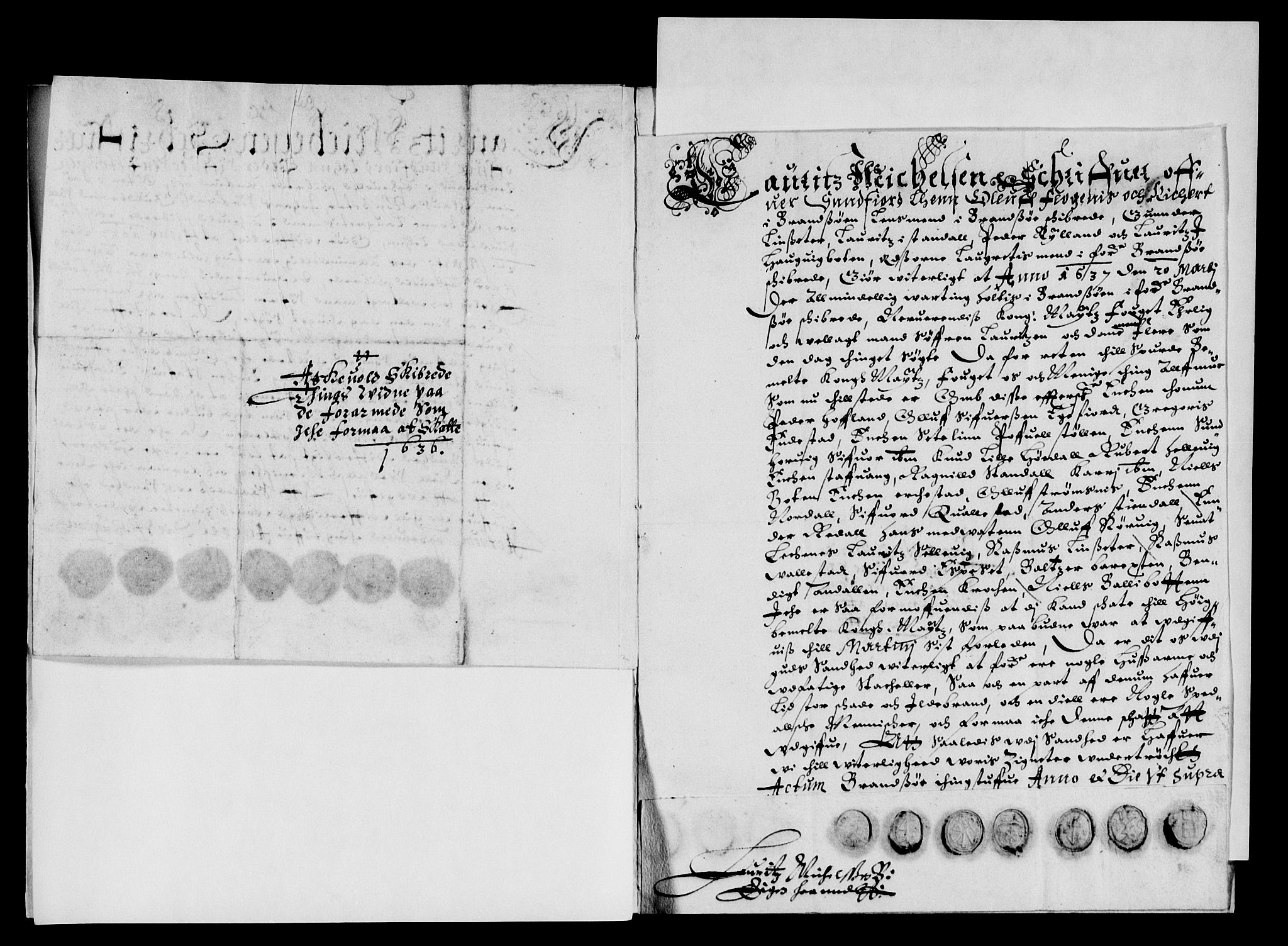 Rentekammeret inntil 1814, Reviderte regnskaper, Lensregnskaper, AV/RA-EA-5023/R/Rb/Rbt/L0074: Bergenhus len, 1636-1637