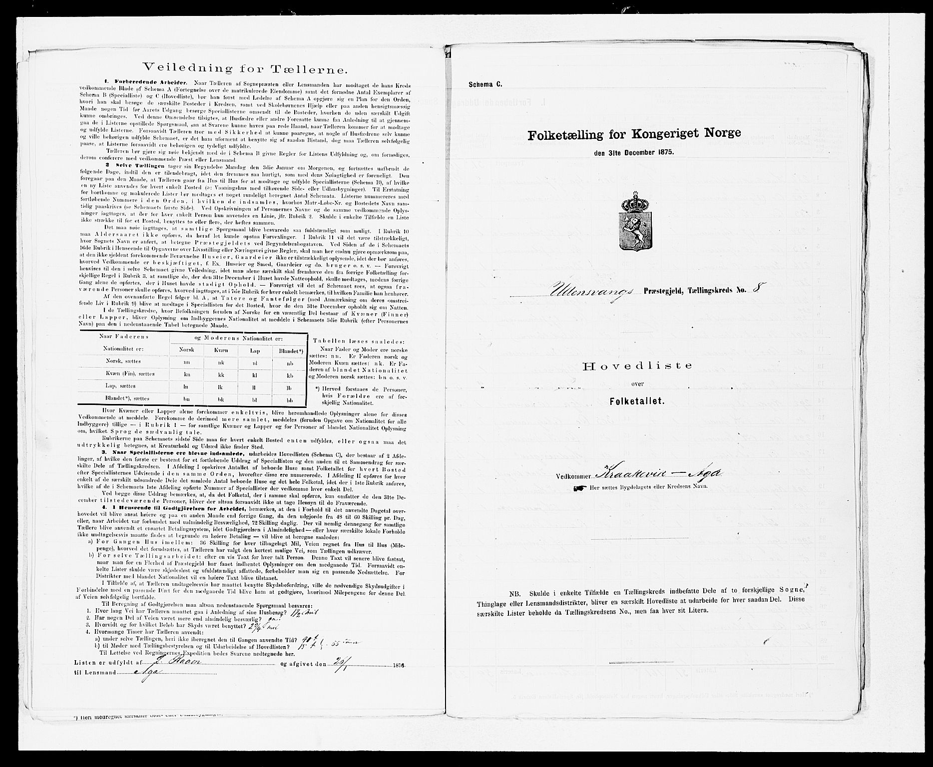 SAB, 1875 census for 1230P Ullensvang, 1875, p. 18