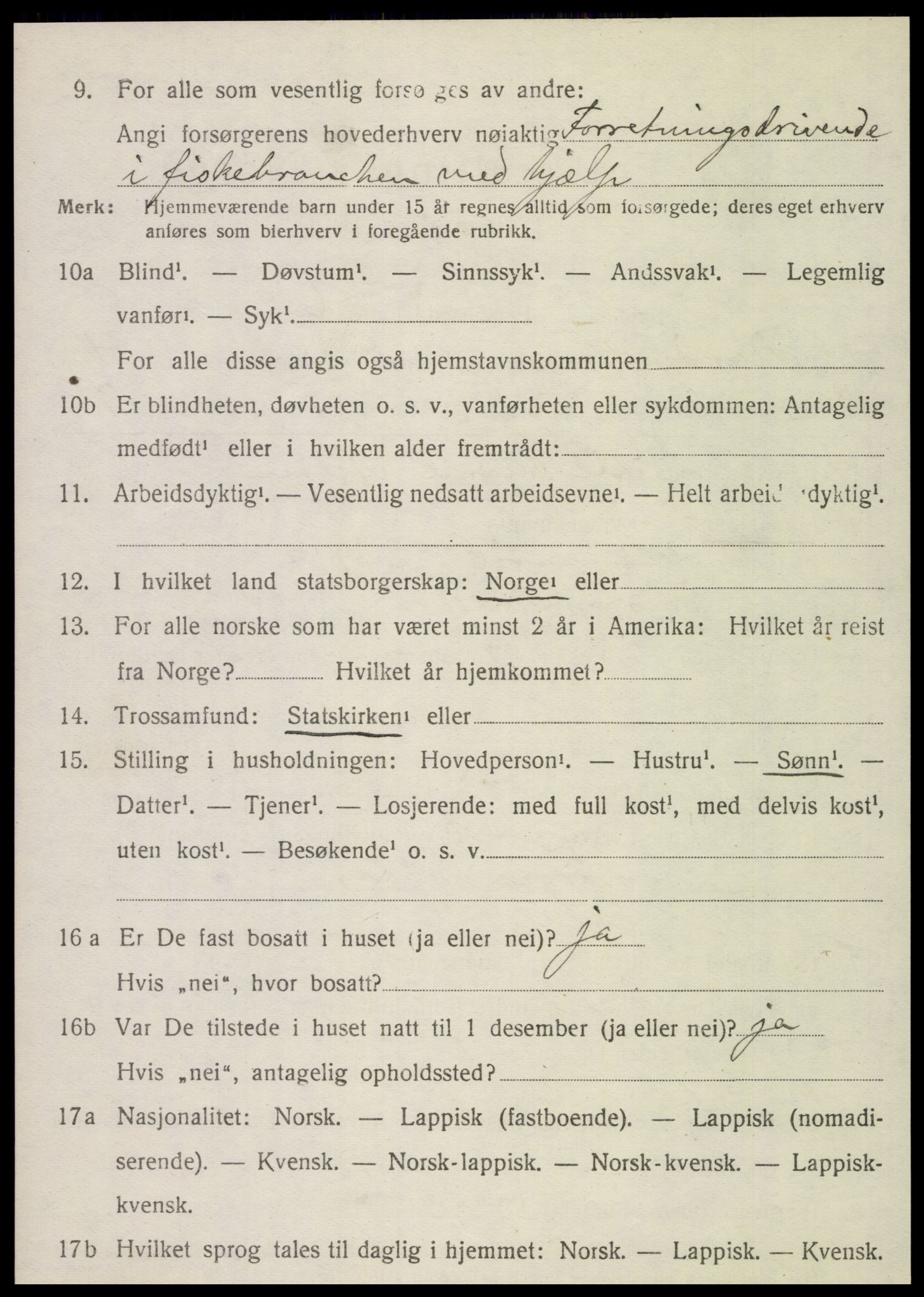 SAT, 1920 census for Herøy, 1920, p. 3425