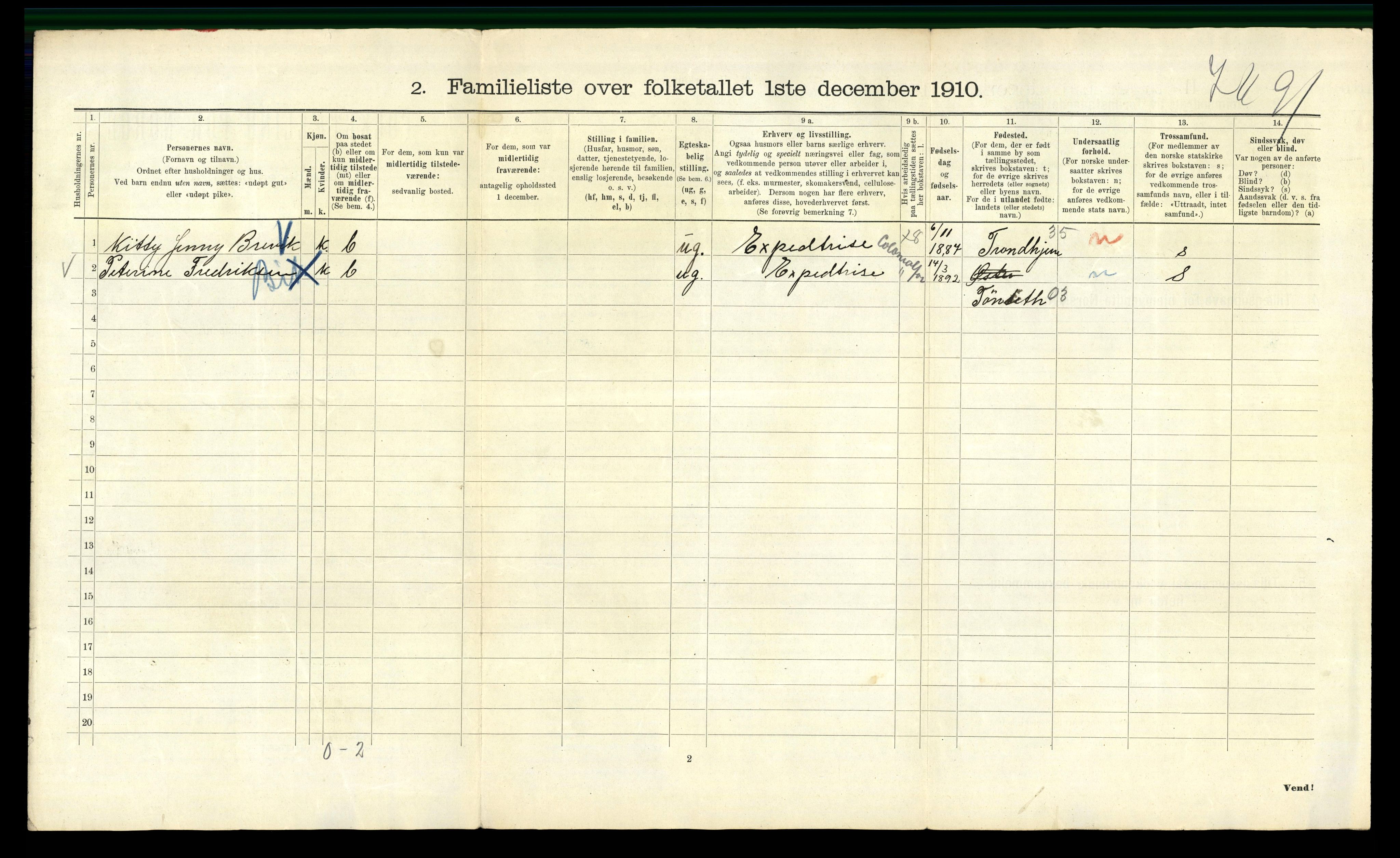 RA, 1910 census for Kristiania, 1910, p. 72976