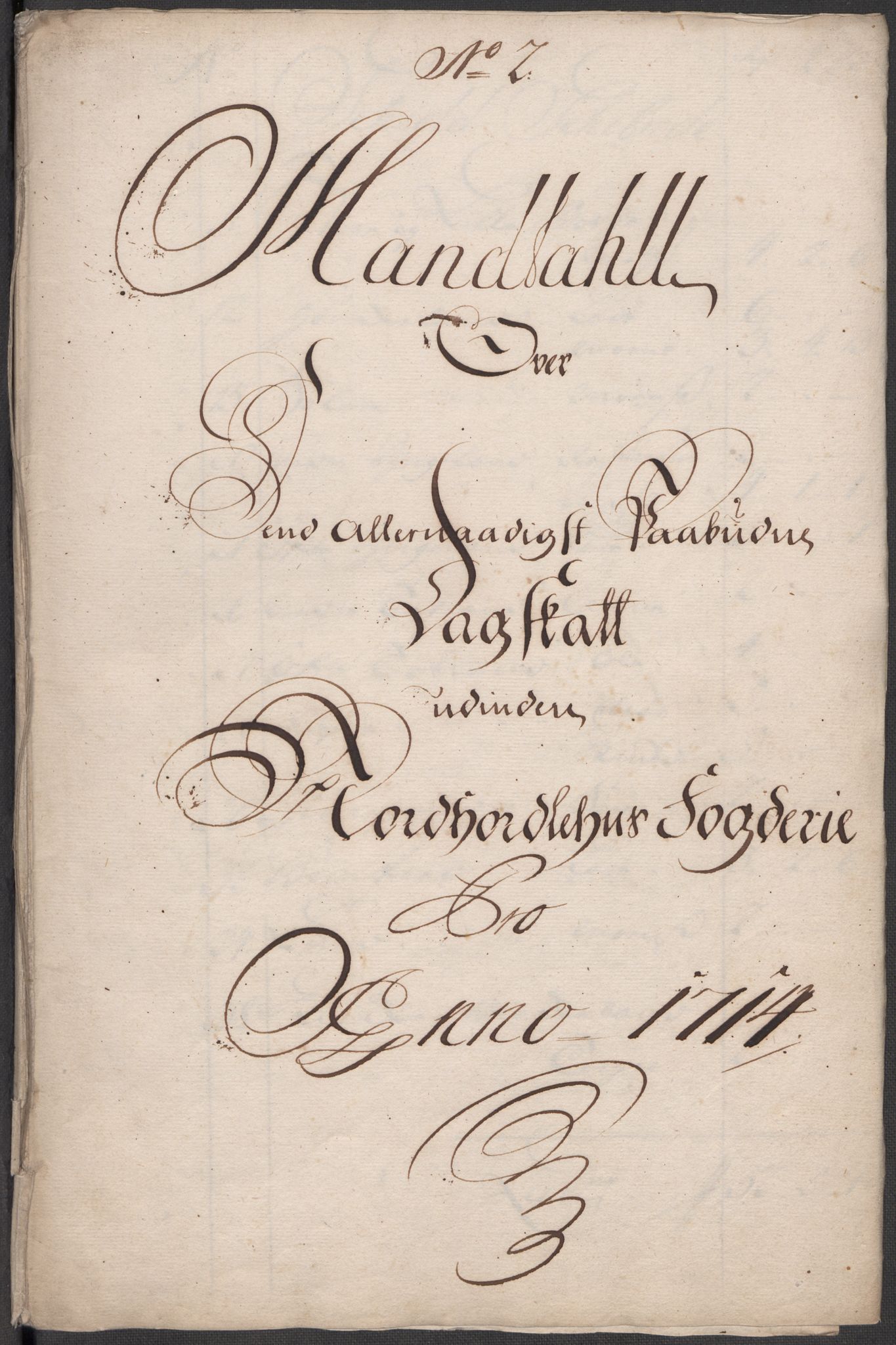 Rentekammeret inntil 1814, Reviderte regnskaper, Fogderegnskap, RA/EA-4092/R51/L3199: Fogderegnskap Nordhordland og Voss, 1716, p. 29