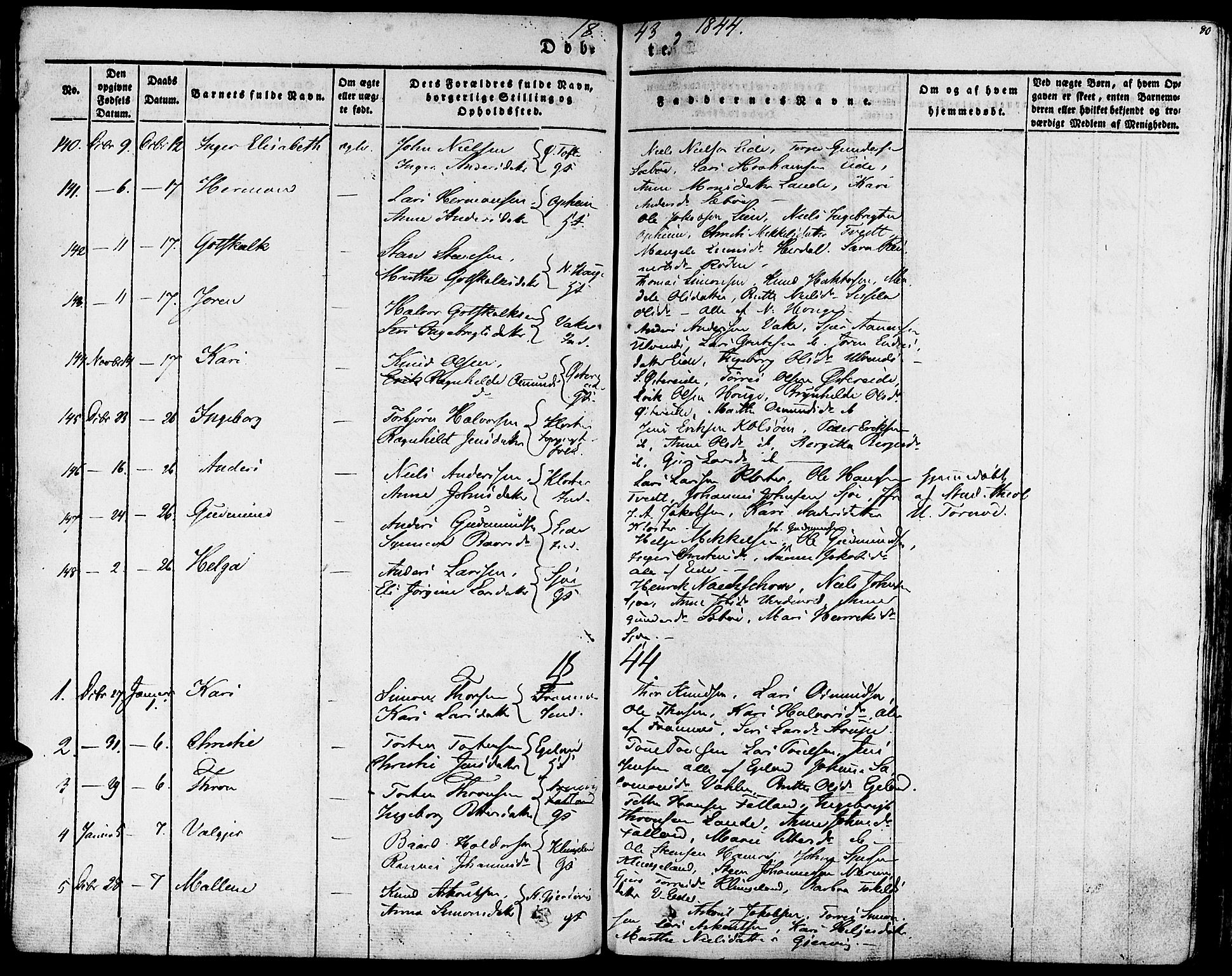 Fjelberg sokneprestembete, SAB/A-75201/H/Haa: Parish register (official) no. A 6, 1835-1851, p. 80