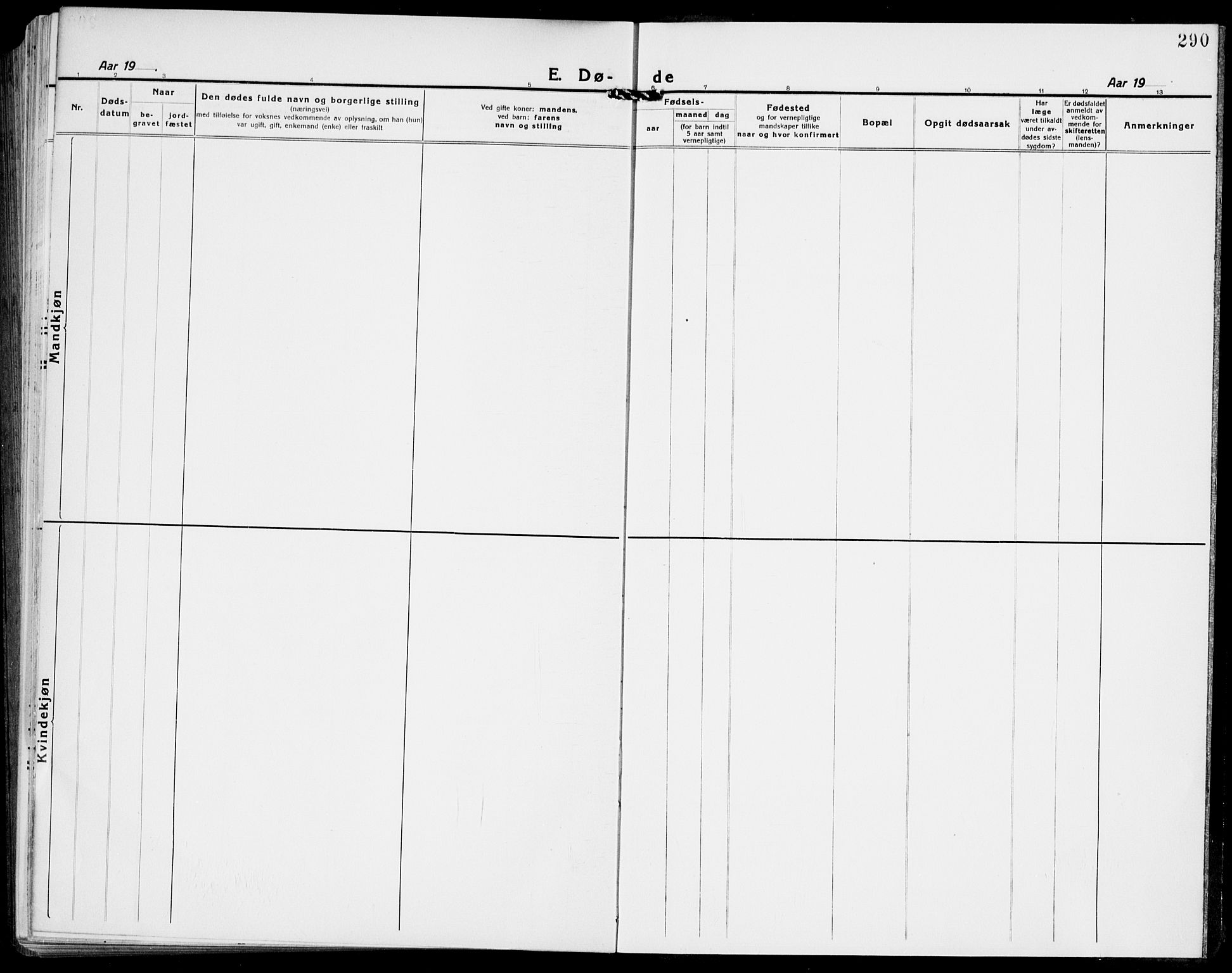 Sande Kirkebøker, AV/SAKO-A-53/G/Ga/L0005: Parish register (copy) no. 5, 1919-1937, p. 290