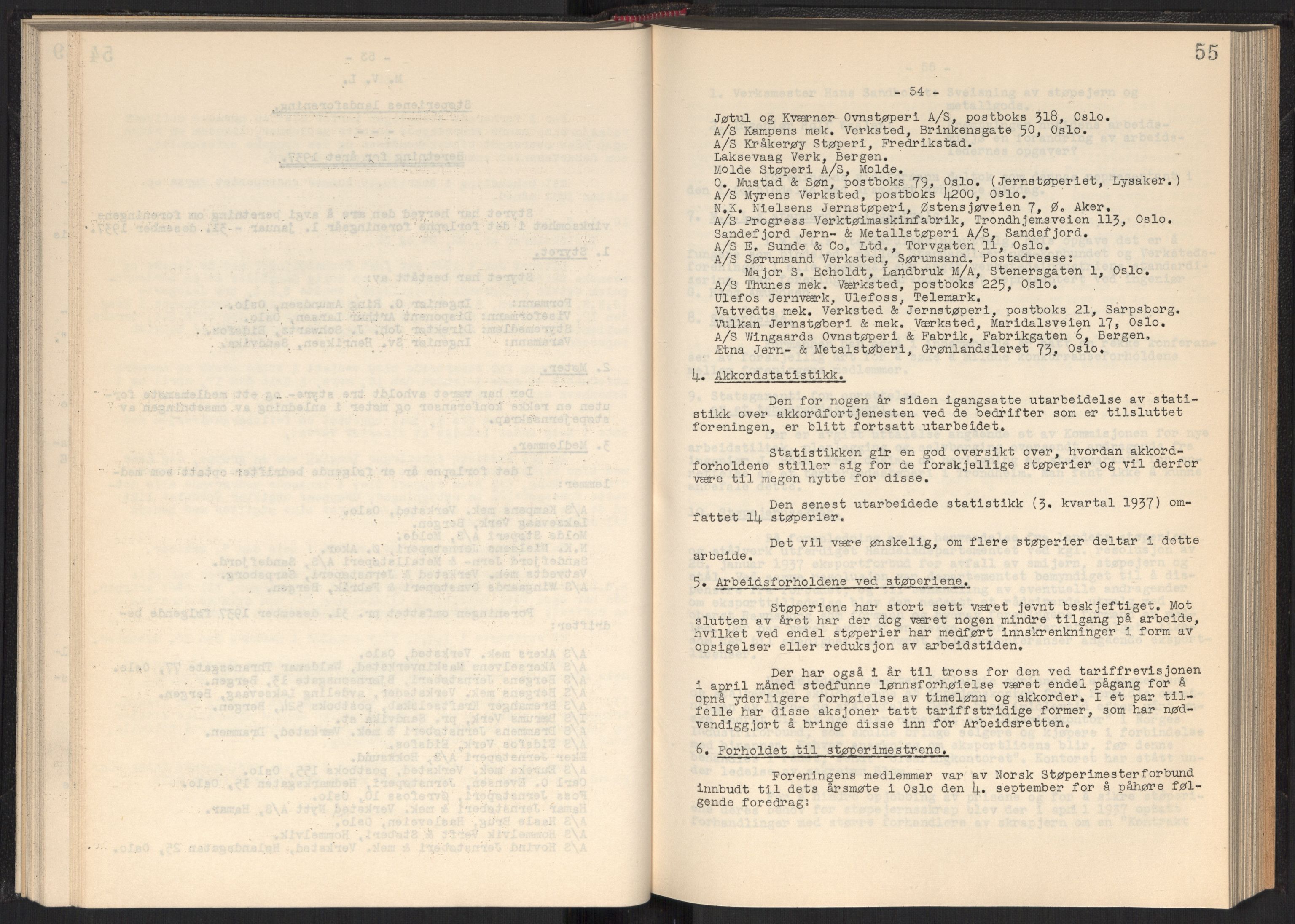 Teknologibedriftenes Landsforening TBL, AV/RA-PA-1700/A/Ad/L0006: Årsberetning med register, 1937-1943, p. 55