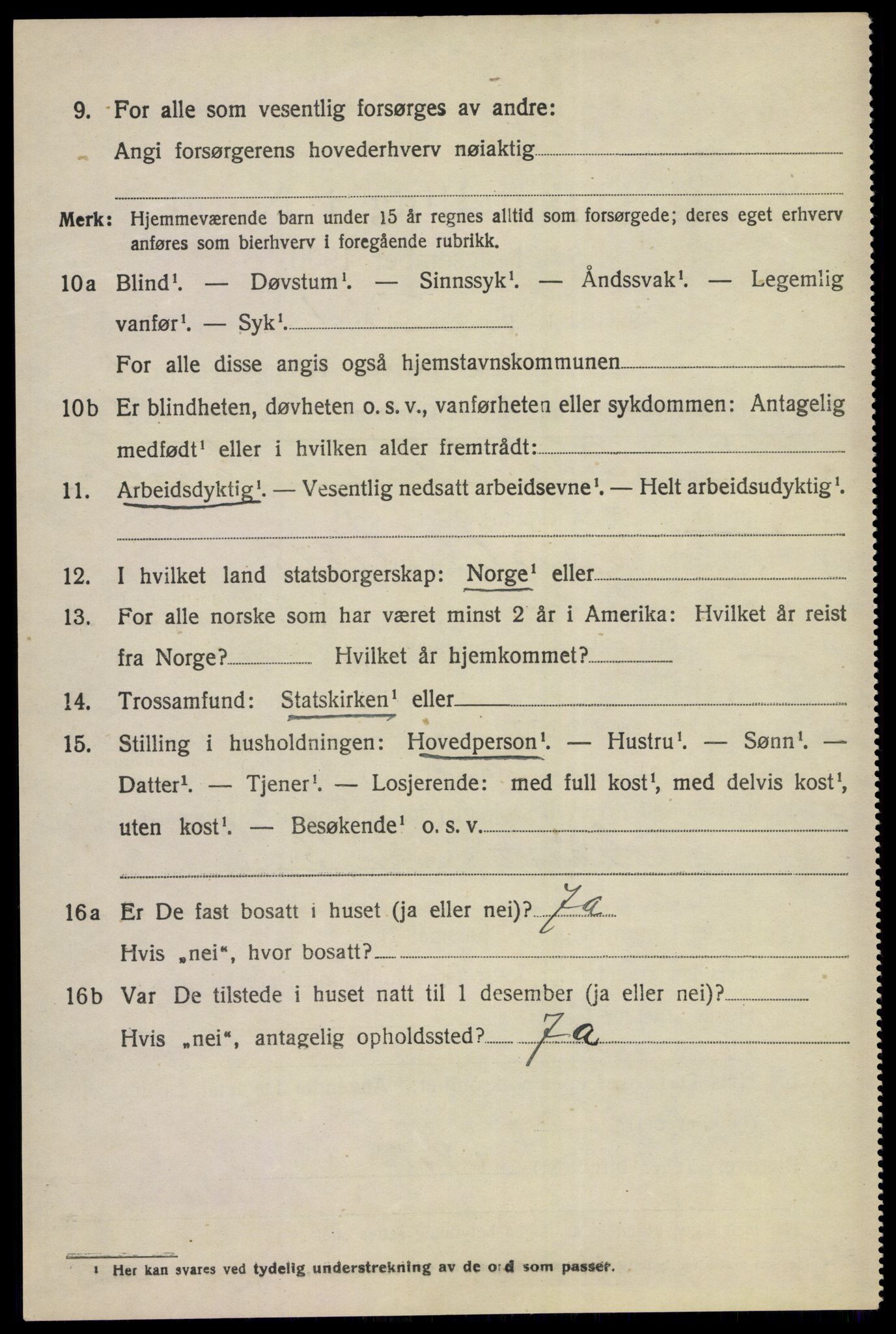 SAKO, 1920 census for Gol, 1920, p. 3535