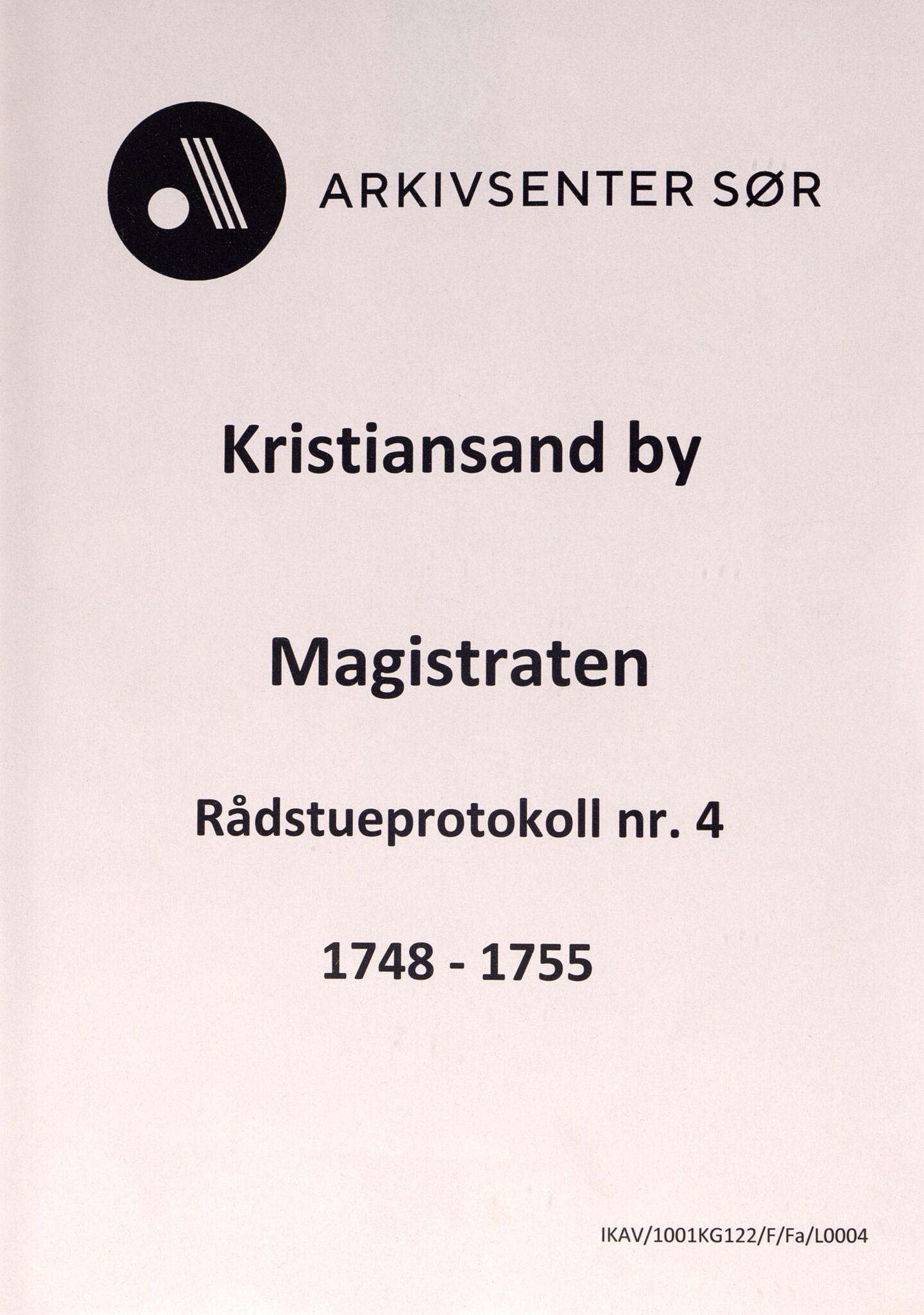 Kristiansand By - Magistraten, ARKSOR/1001KG122/F/Fa/L0004: Rådstueprotokoll nr.4, 1748-1755