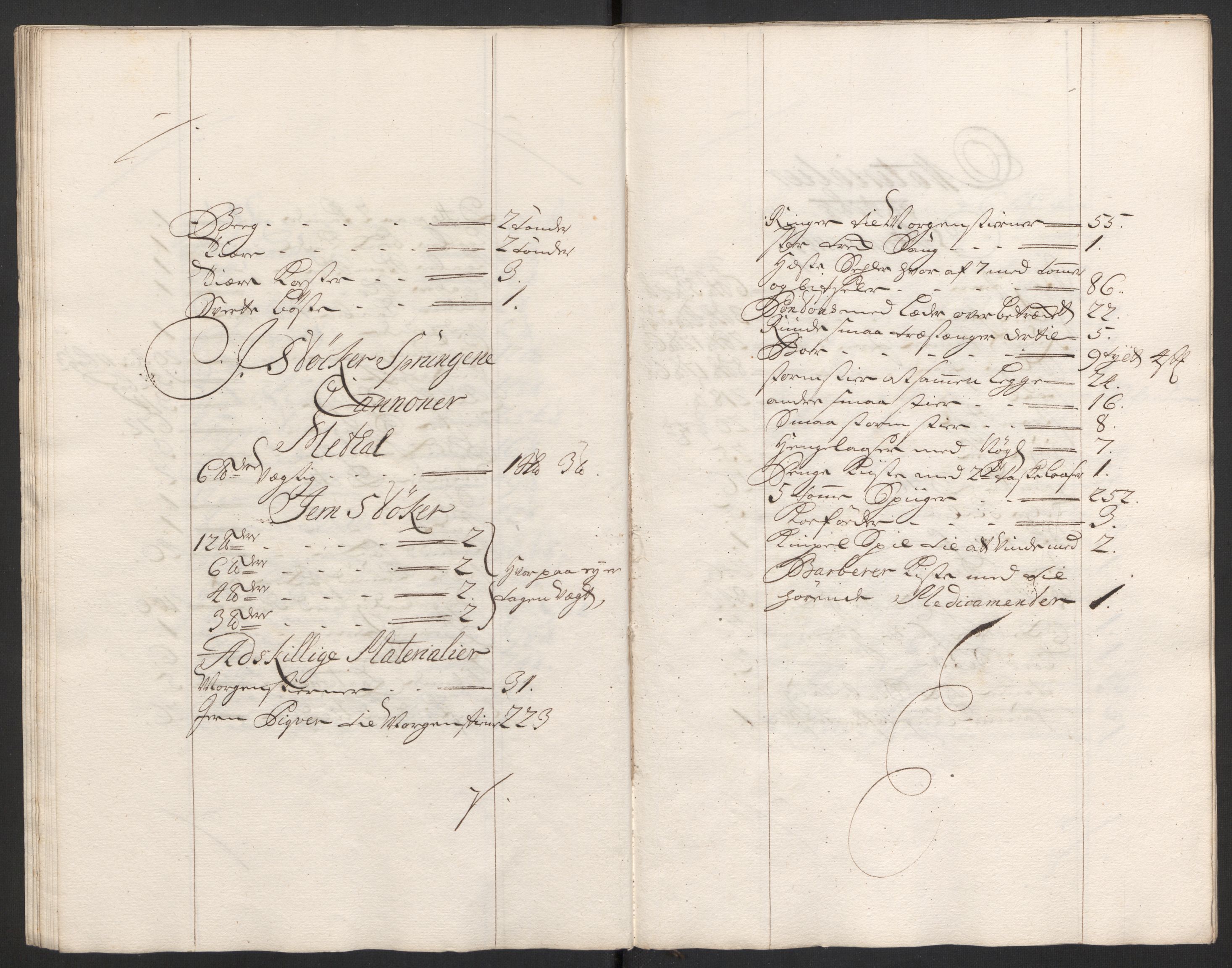 Kommanderende general (KG I) med Det norske krigsdirektorium, AV/RA-EA-5419/D/L0153: Fredriksten festning: Brev, inventarfortegnelser og regnskapsekstrakter, 1724-1729, p. 179