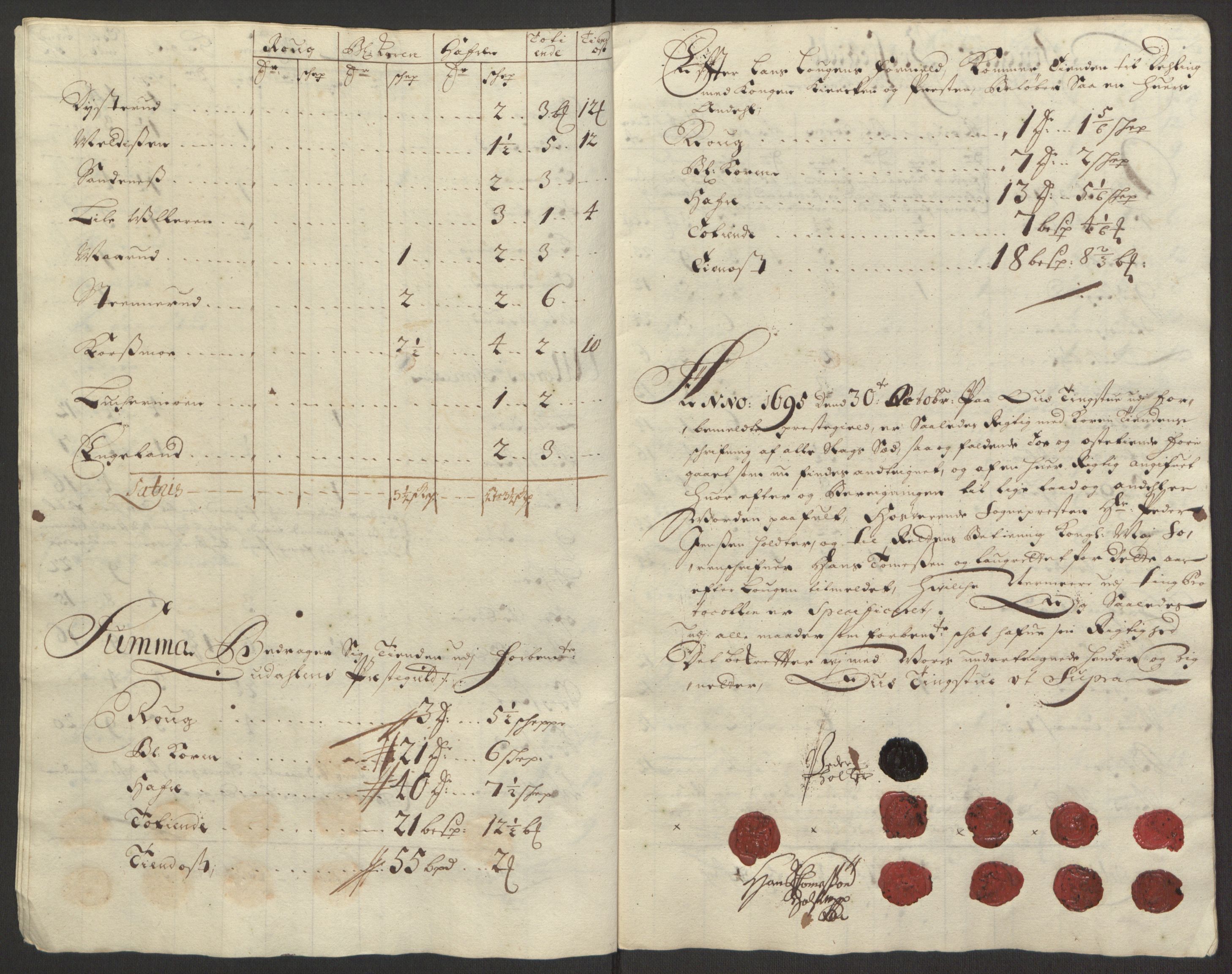 Rentekammeret inntil 1814, Reviderte regnskaper, Fogderegnskap, AV/RA-EA-4092/R13/L0833: Fogderegnskap Solør, Odal og Østerdal, 1695, p. 208