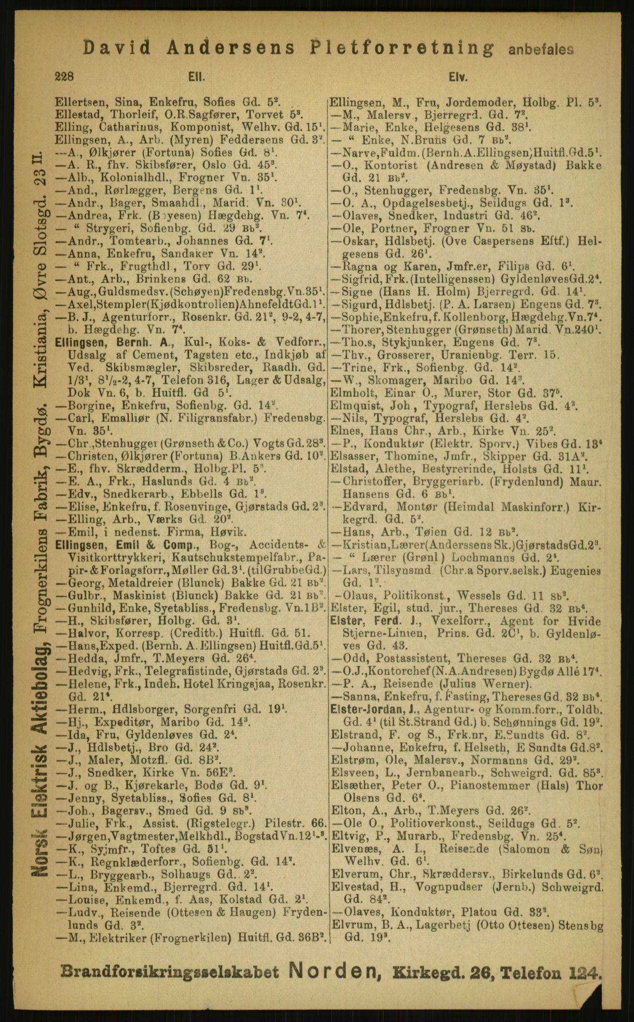 Kristiania/Oslo adressebok, PUBL/-, 1899, p. 228