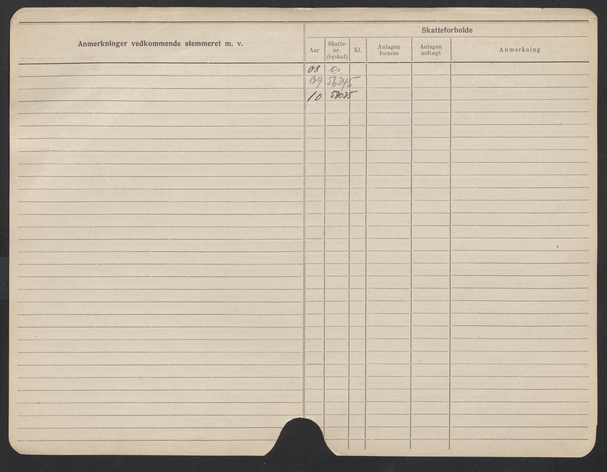 Oslo folkeregister, Registerkort, SAO/A-11715/F/Fa/Fac/L0011: Menn, 1906-1914, p. 500b