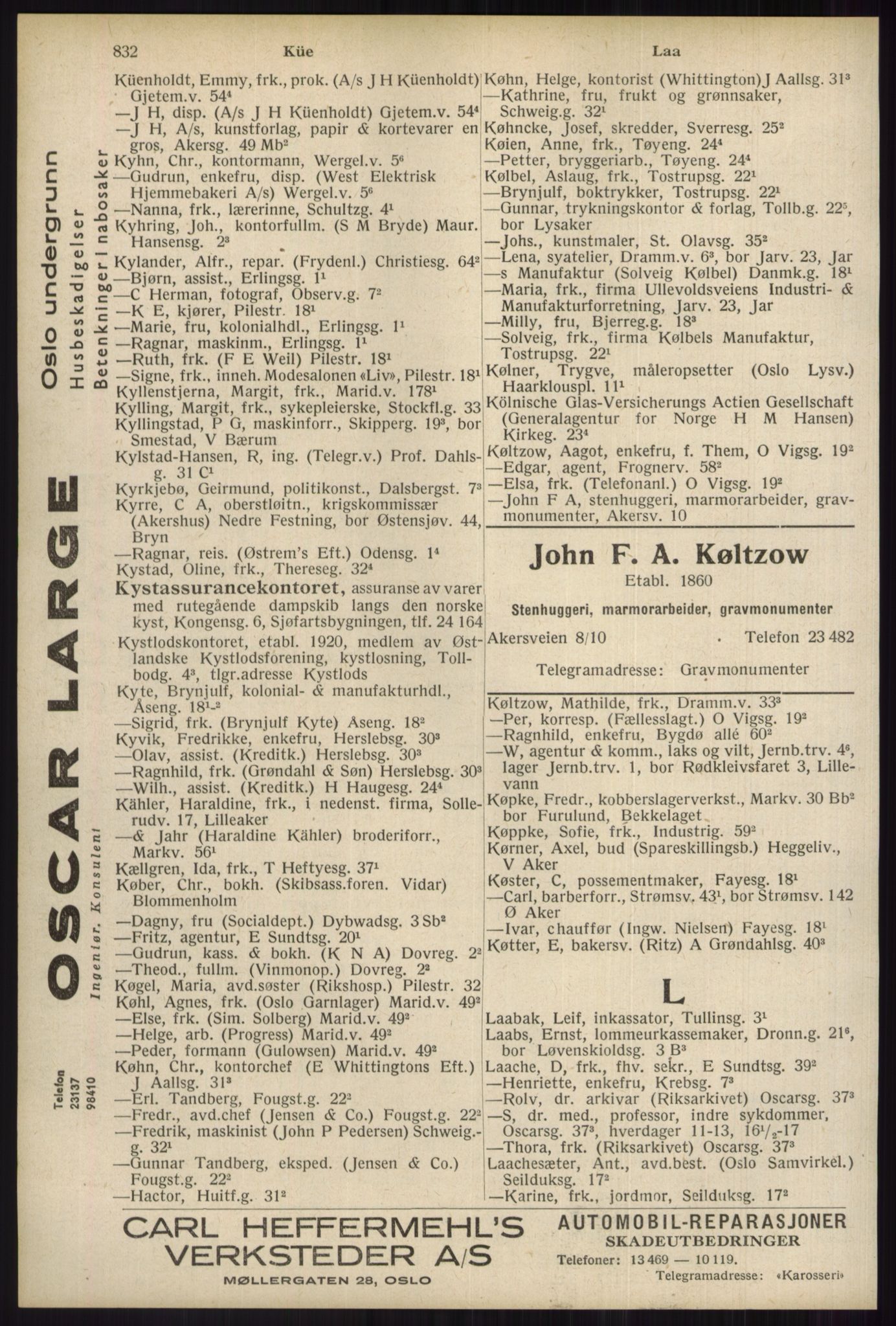Kristiania/Oslo adressebok, PUBL/-, 1934, p. 832