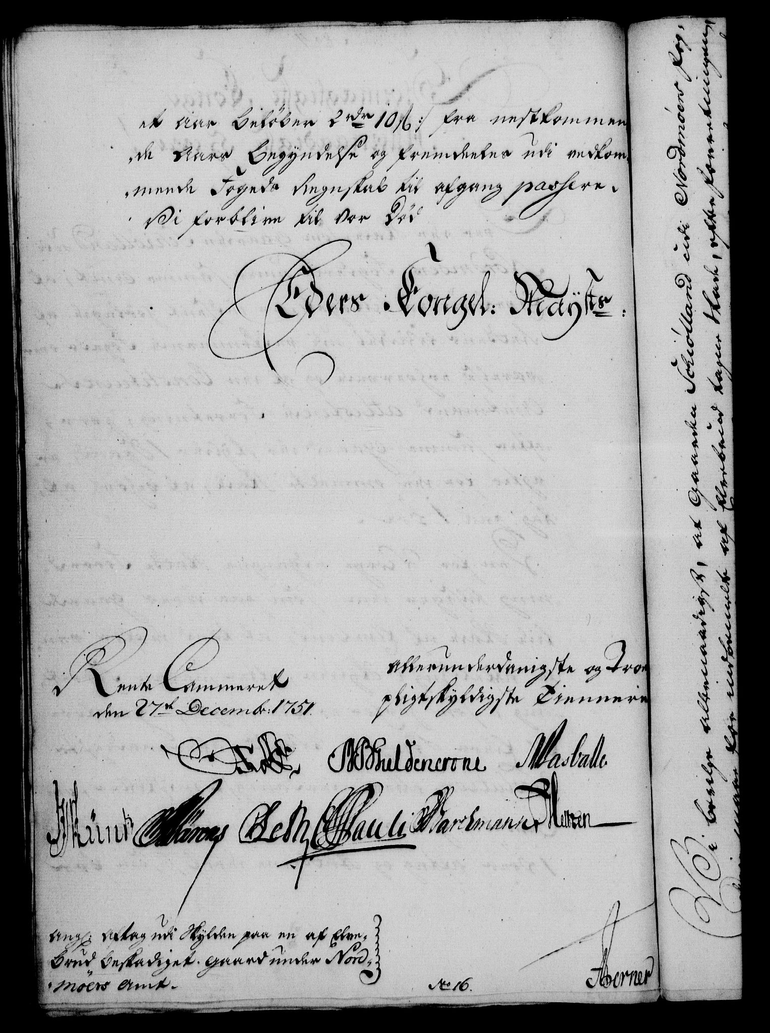 Rentekammeret, Kammerkanselliet, AV/RA-EA-3111/G/Gf/Gfa/L0034: Norsk relasjons- og resolusjonsprotokoll (merket RK 52.34), 1752, p. 58