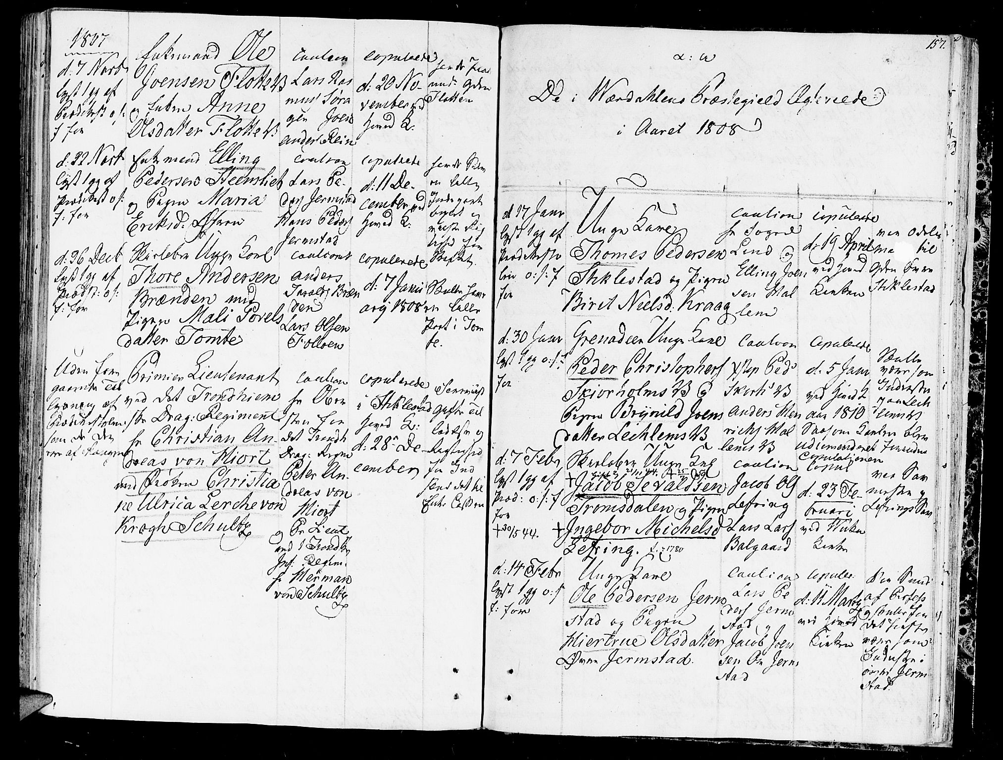 Ministerialprotokoller, klokkerbøker og fødselsregistre - Nord-Trøndelag, SAT/A-1458/723/L0233: Parish register (official) no. 723A04, 1805-1816, p. 157