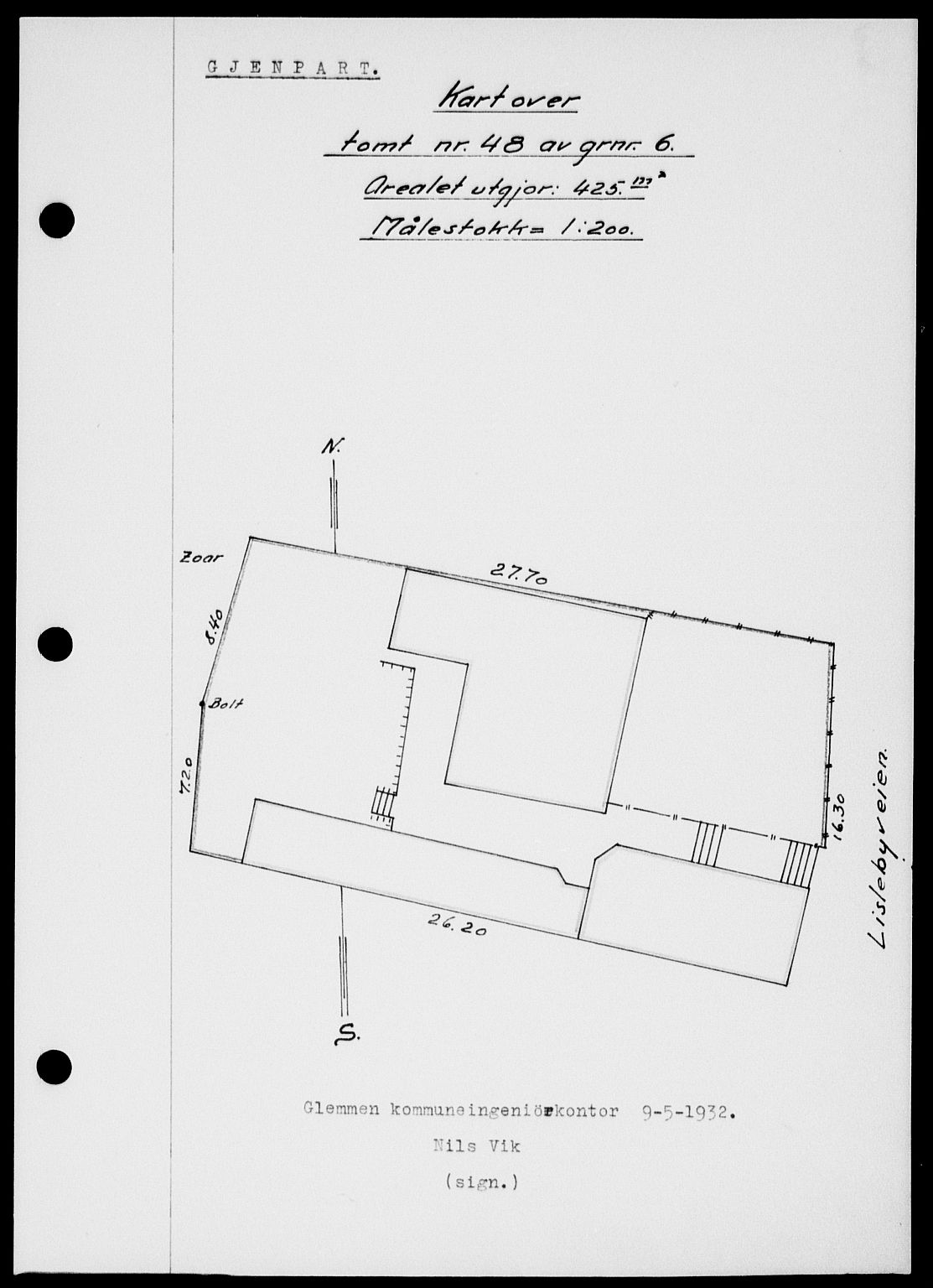 Onsøy sorenskriveri, SAO/A-10474/G/Ga/Gab/L0015: Mortgage book no. II A-15, 1945-1946, Diary no: : 61/1946