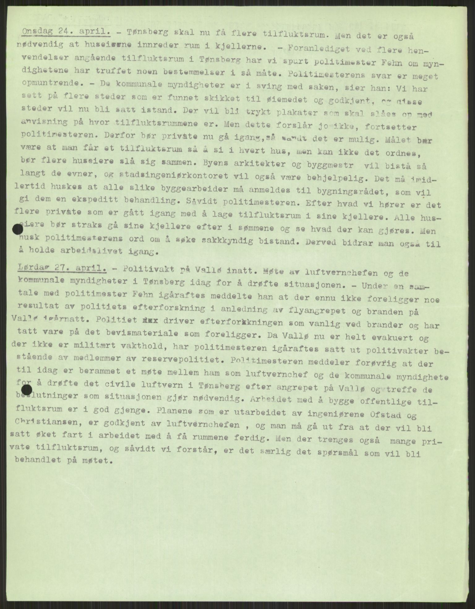 Forsvaret, Forsvarets krigshistoriske avdeling, AV/RA-RAFA-2017/Y/Ya/L0014: II-C-11-31 - Fylkesmenn.  Rapporter om krigsbegivenhetene 1940., 1940, p. 599