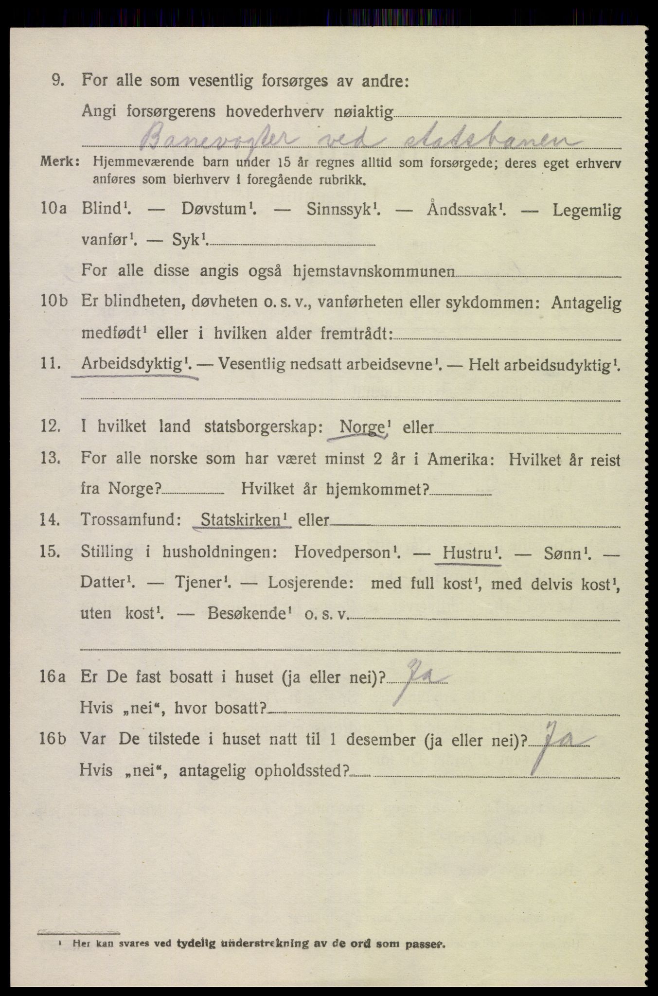 SAK, 1920 census for Øyestad, 1920, p. 2241