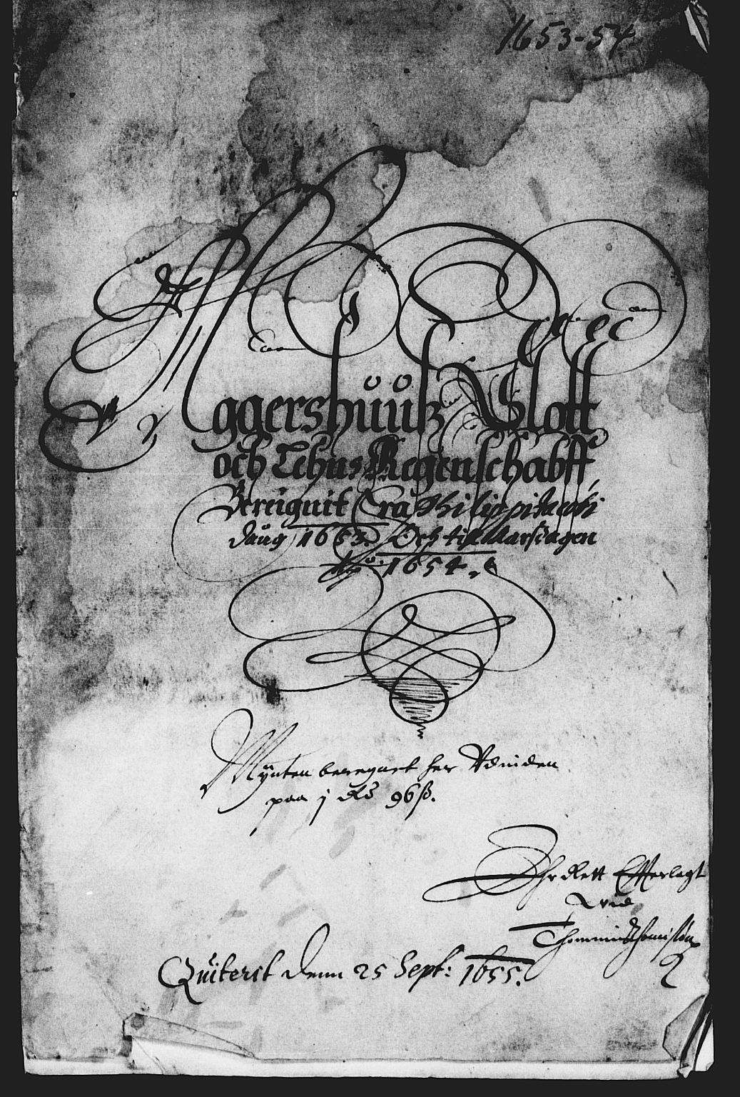 Rentekammeret inntil 1814, Reviderte regnskaper, Lensregnskaper, AV/RA-EA-5023/R/Rb/Rba/L0215: Akershus len, 1650-1654