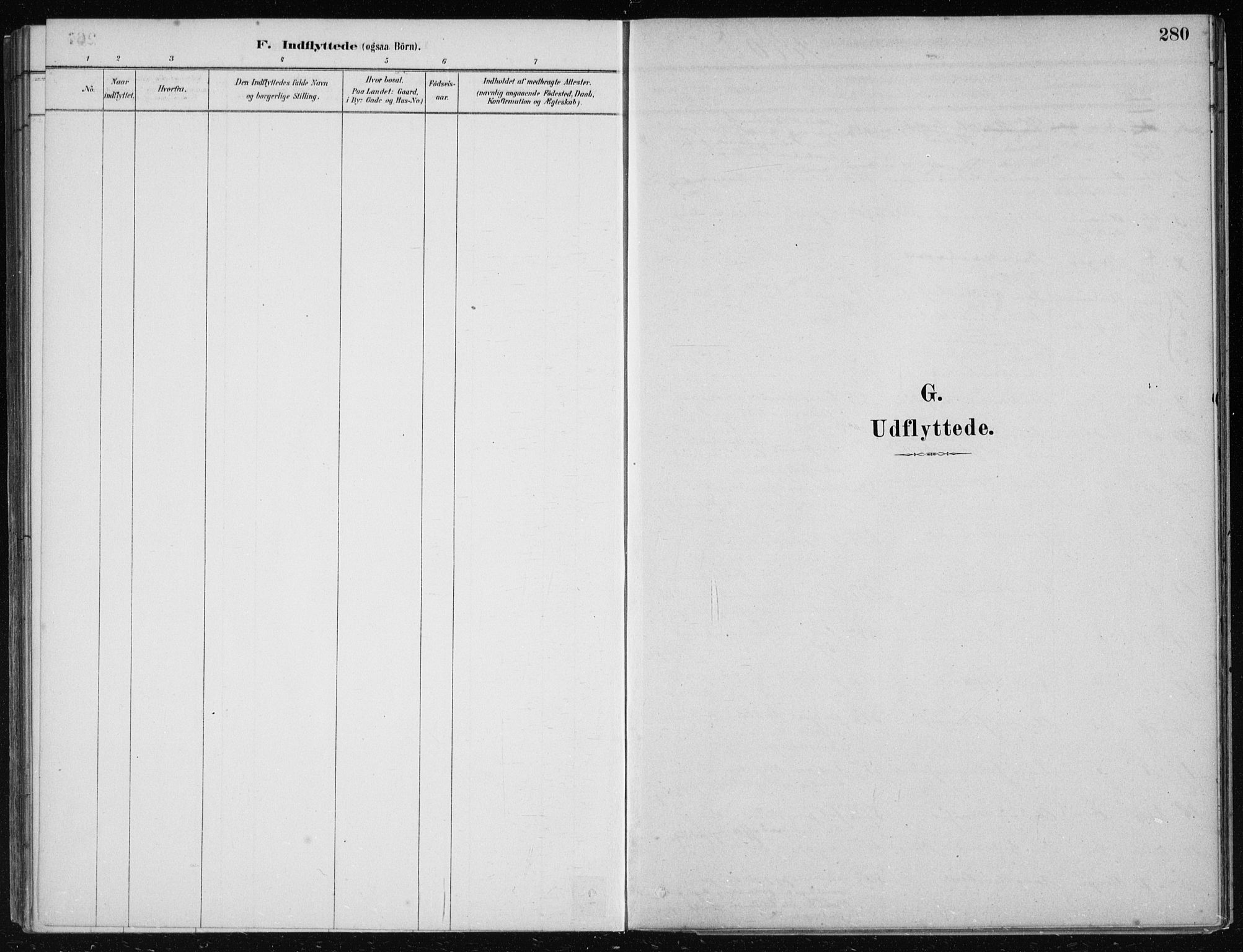 Hosanger sokneprestembete, SAB/A-75801/H/Haa: Parish register (official) no. B  1, 1880-1896, p. 280
