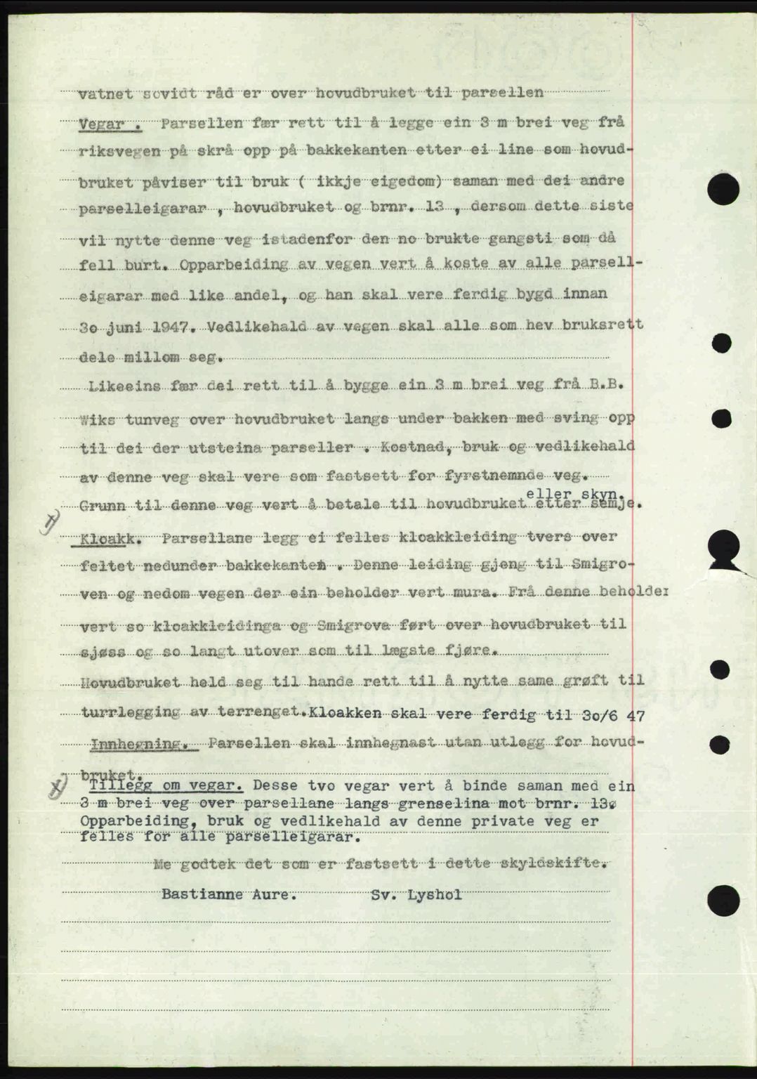 Nordre Sunnmøre sorenskriveri, AV/SAT-A-0006/1/2/2C/2Ca: Mortgage book no. A23, 1946-1947, Diary no: : 1988/1946