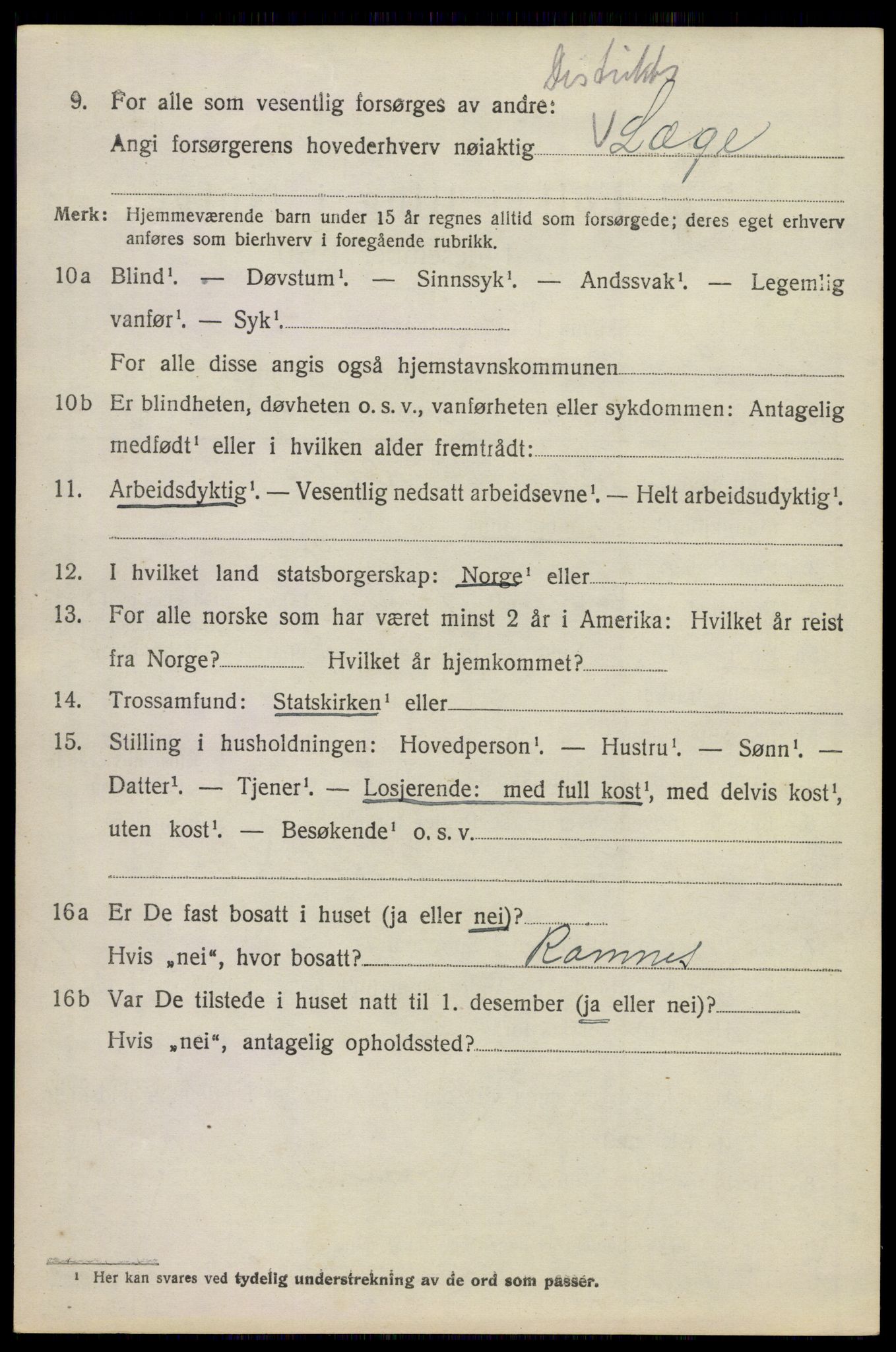 SAKO, 1920 census for Sandeherred, 1920, p. 20251