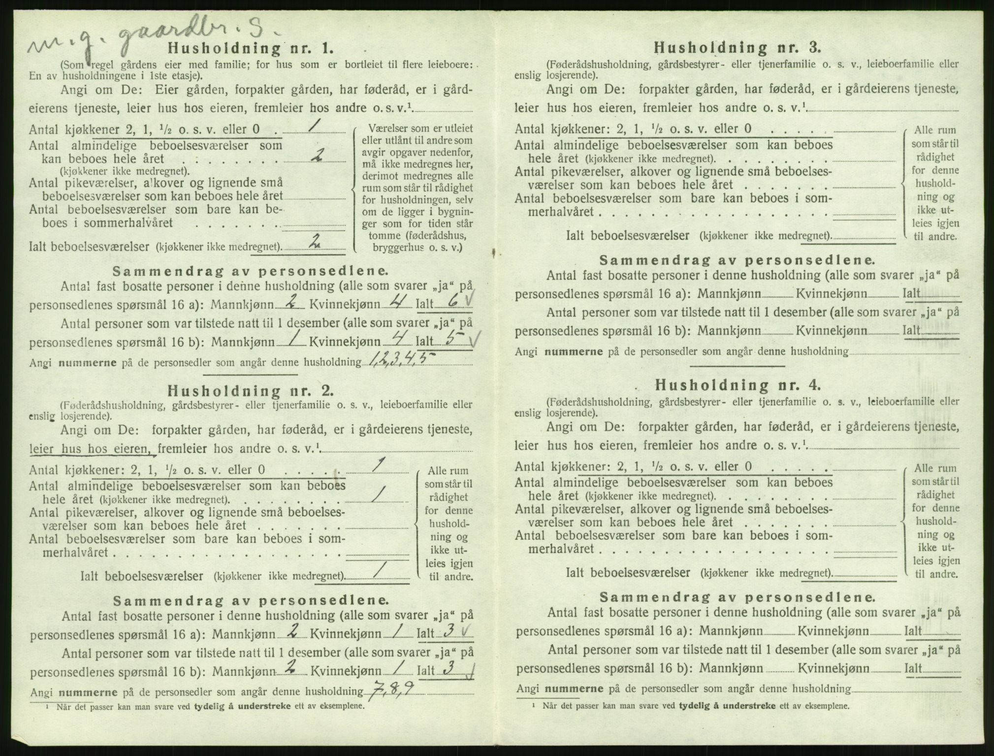 SAT, 1920 census for Skodje, 1920, p. 334