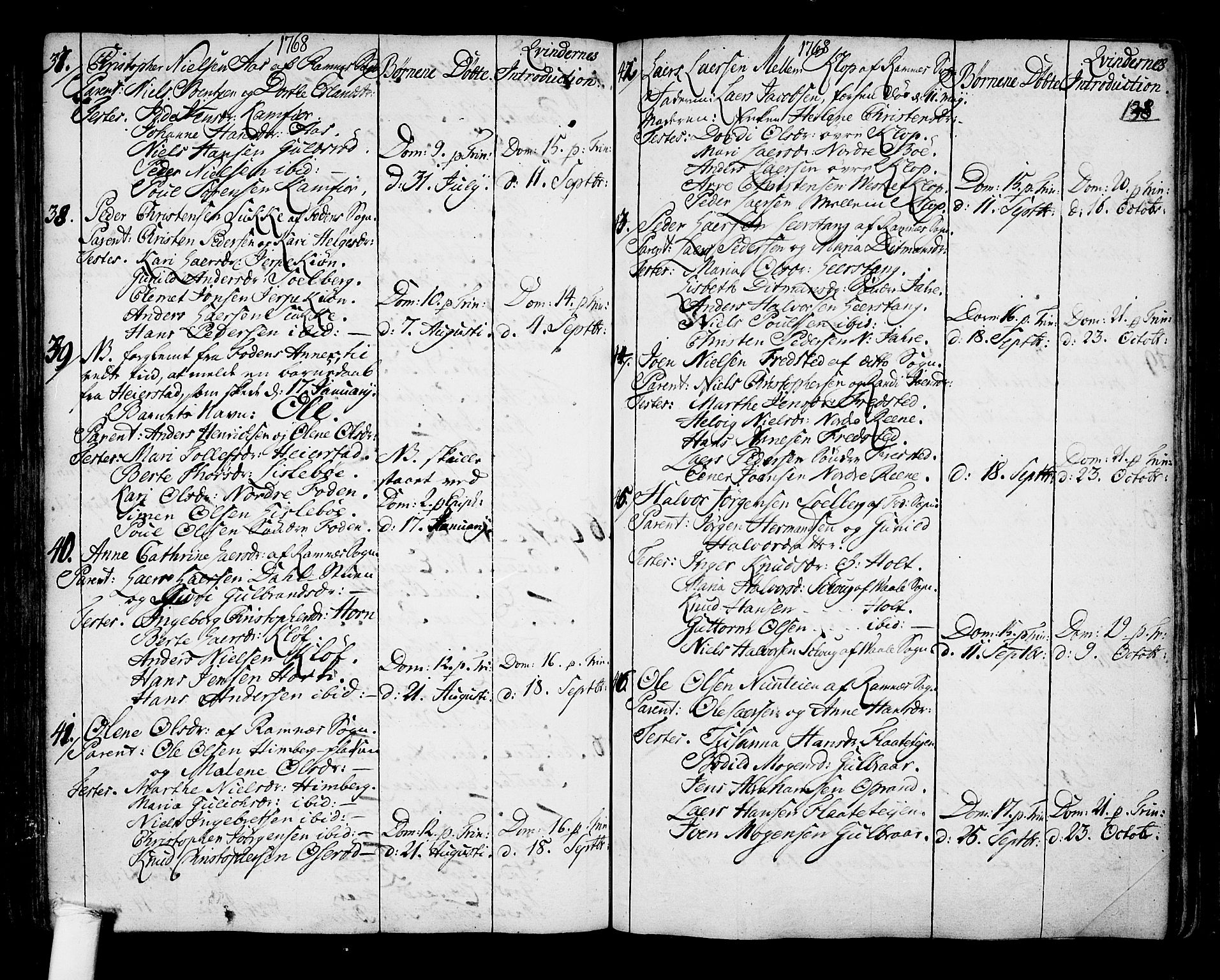 Ramnes kirkebøker, AV/SAKO-A-314/F/Fa/L0001: Parish register (official) no. I 1, 1732-1774, p. 138