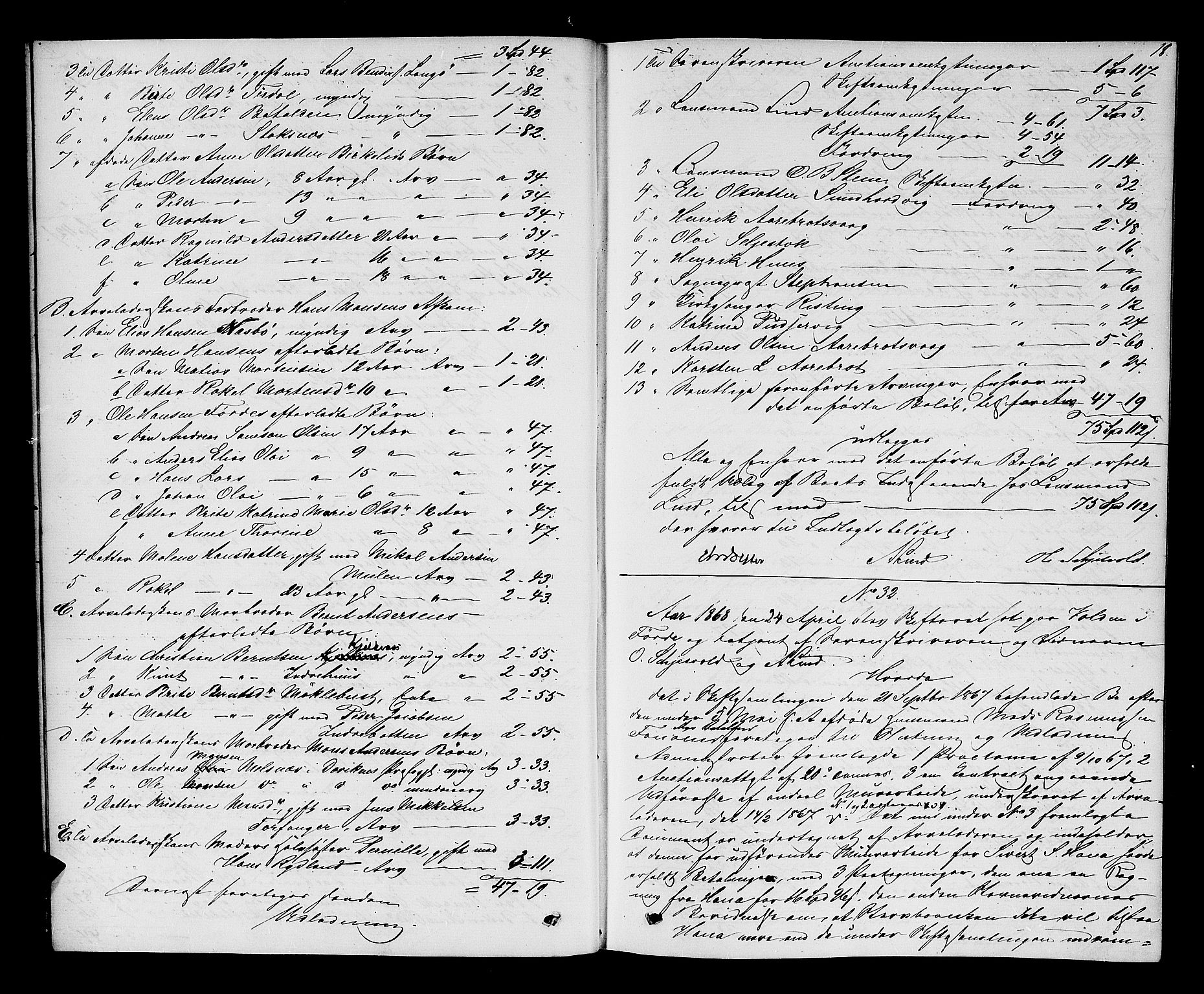 Sunnfjord tingrett, AV/SAB-A-3201/1/H/Hd/L0004: Skifteutlodningsprotokoll, 1868-1874, p. 17b-18a