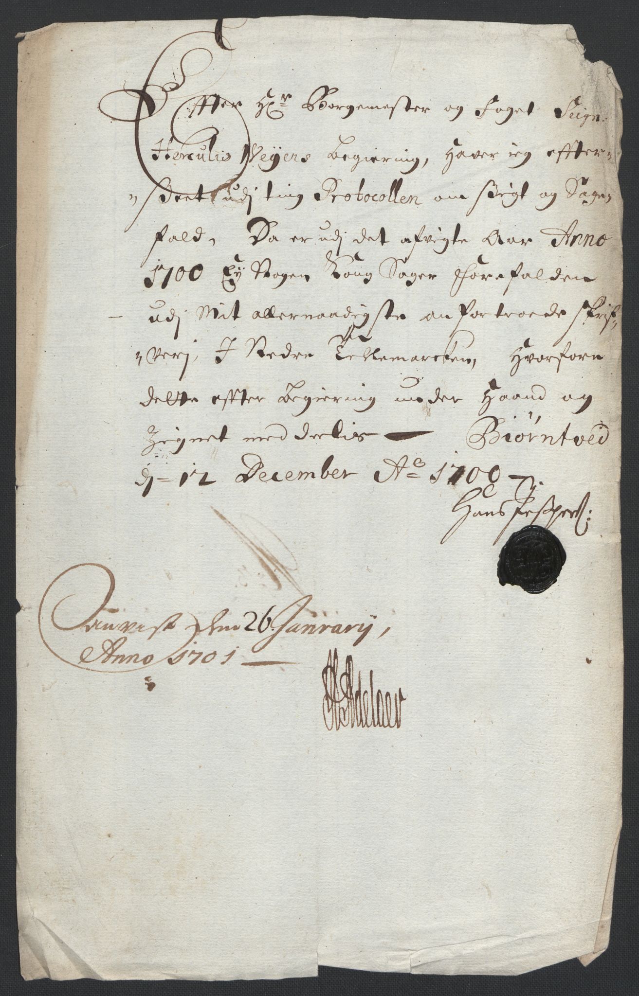 Rentekammeret inntil 1814, Reviderte regnskaper, Fogderegnskap, AV/RA-EA-4092/R36/L2103: Fogderegnskap Øvre og Nedre Telemark og Bamble, 1700, p. 47