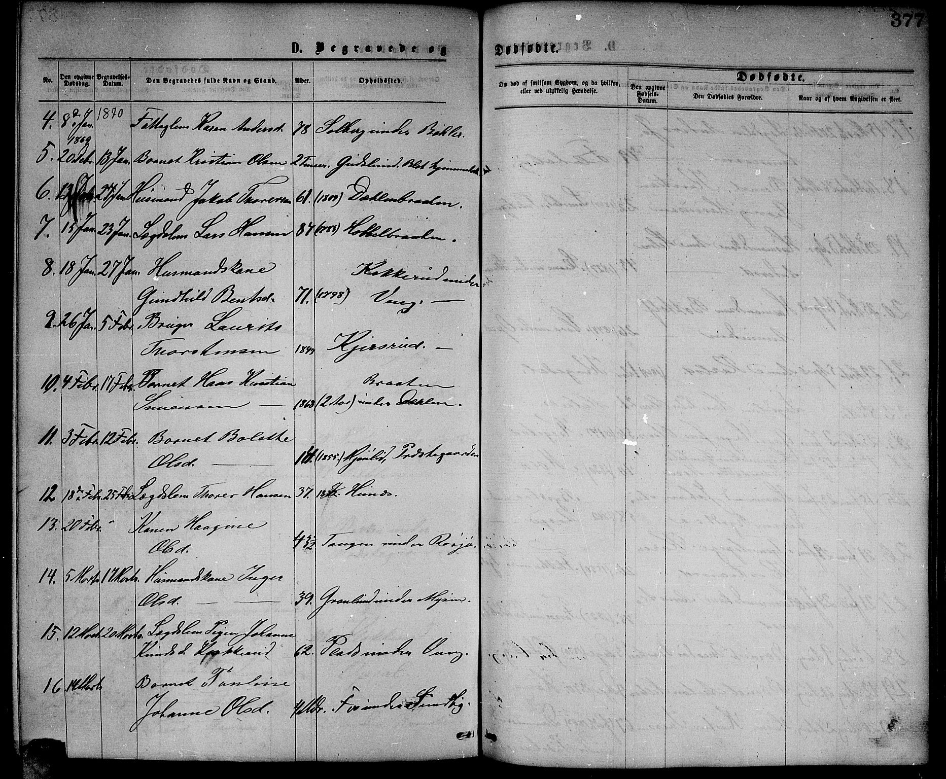 Enebakk prestekontor Kirkebøker, SAO/A-10171c/G/Ga/L0005: Parish register (copy) no. I 5, 1867-1888, p. 377