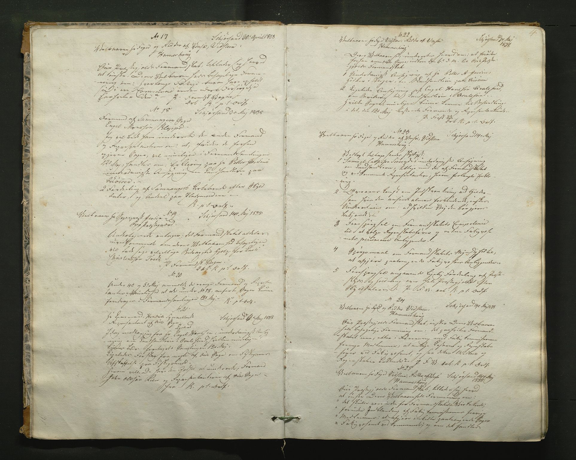 Fusa kommune. Formannskapet, IKAH/1241-021/B/Ba/L0001: Os formannskap t.o.m. 1854, 1838-1874