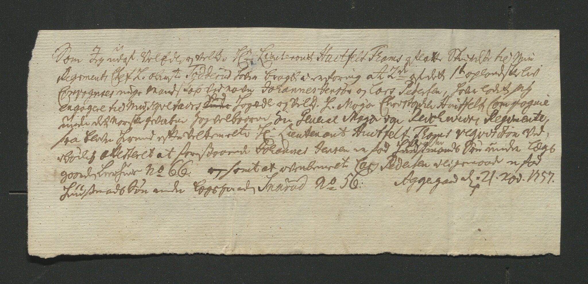 Åker i Vang, Hedmark, og familien Todderud, AV/SAH-ARK-010/J/Jc/L0002: Korrespondanse, 1753-1762, p. 158