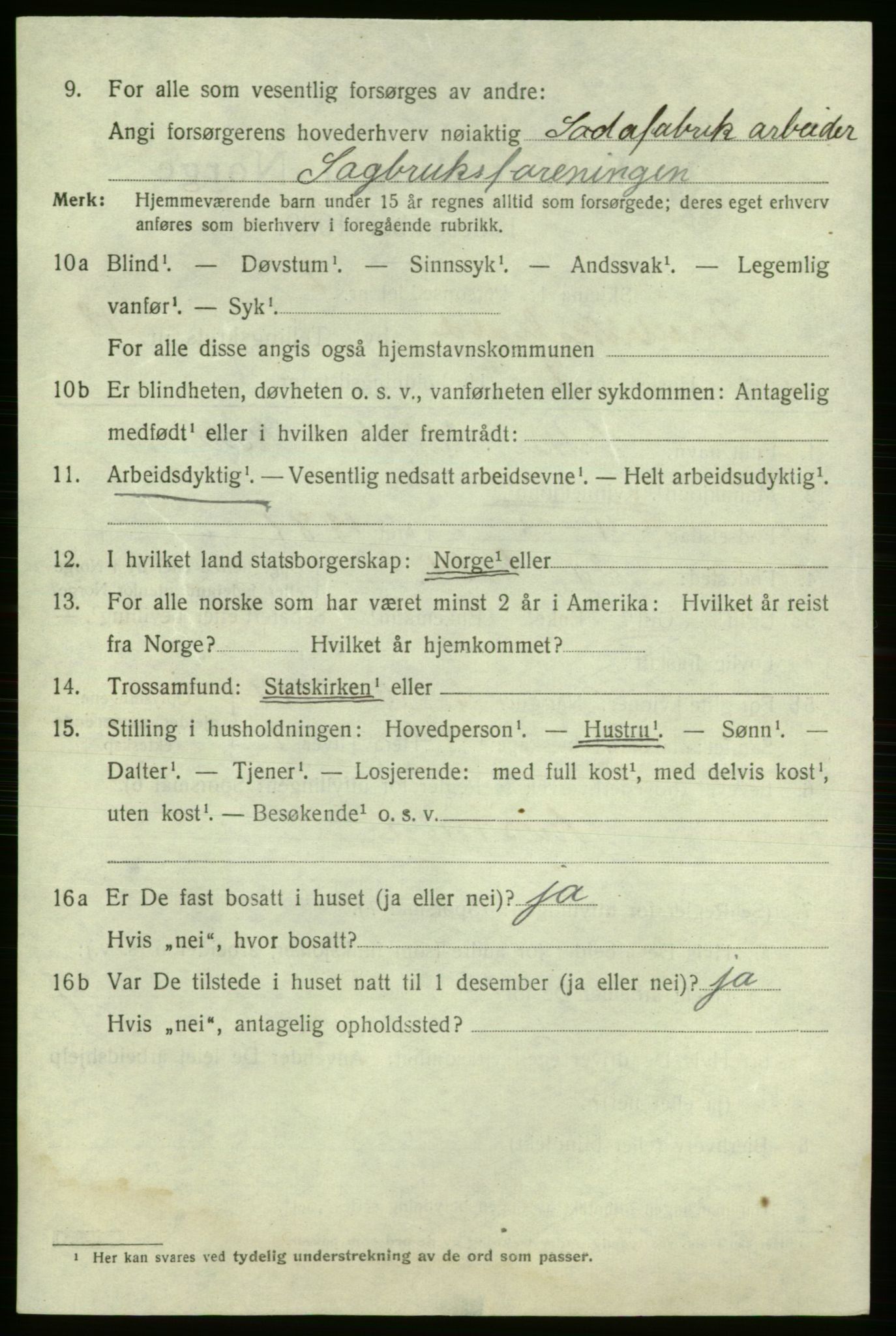 SAO, 1920 census for Fredrikshald, 1920, p. 27292