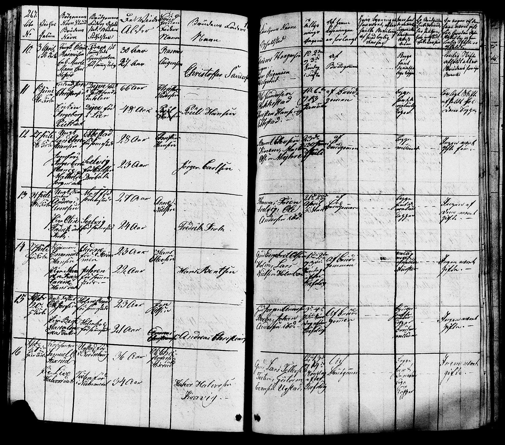 Hurum kirkebøker, AV/SAKO-A-229/G/Ga/L0002: Parish register (copy) no. I 2, 1827-1857, p. 267