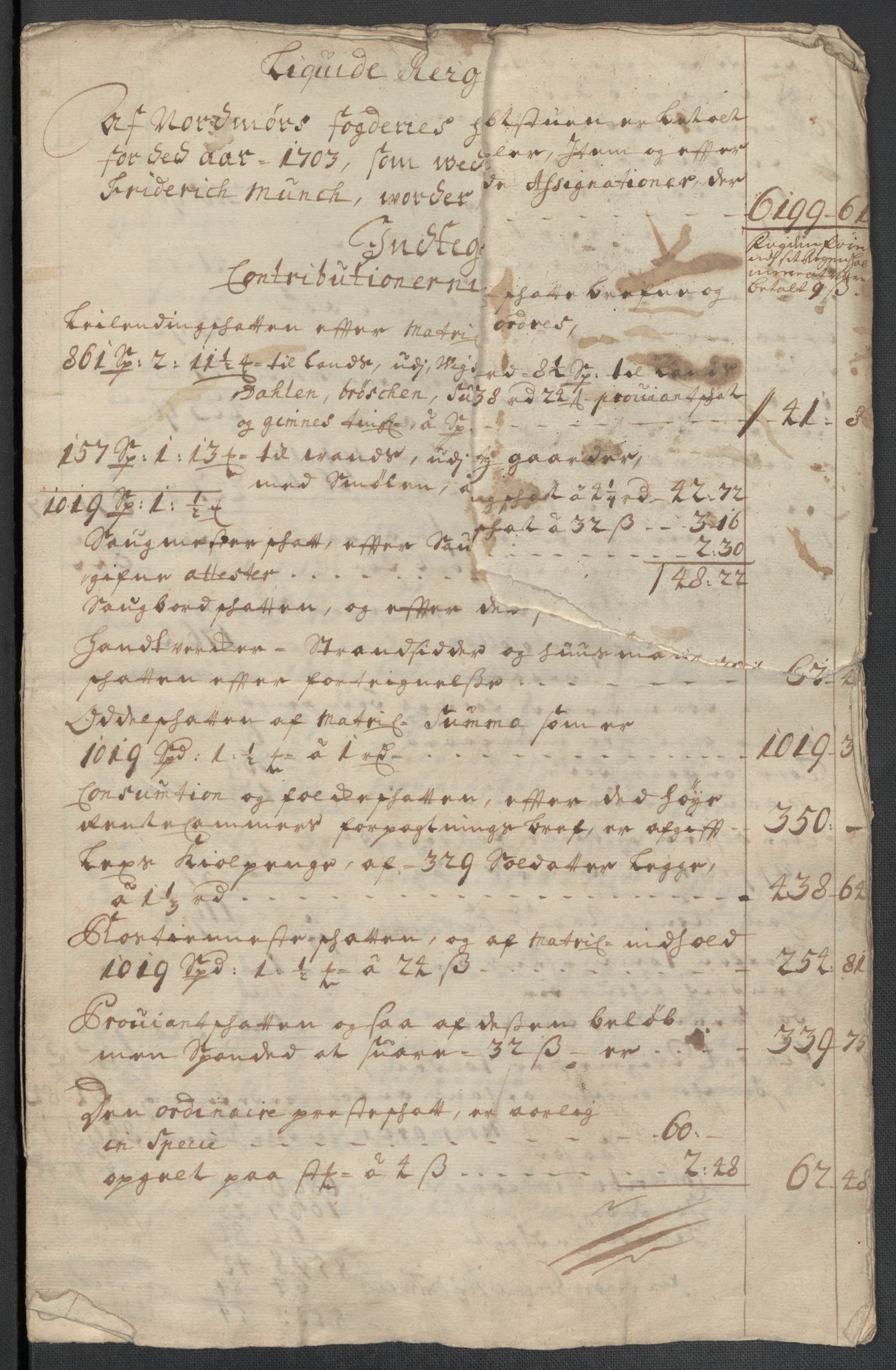Rentekammeret inntil 1814, Reviderte regnskaper, Fogderegnskap, RA/EA-4092/R56/L3740: Fogderegnskap Nordmøre, 1703-1704, p. 191