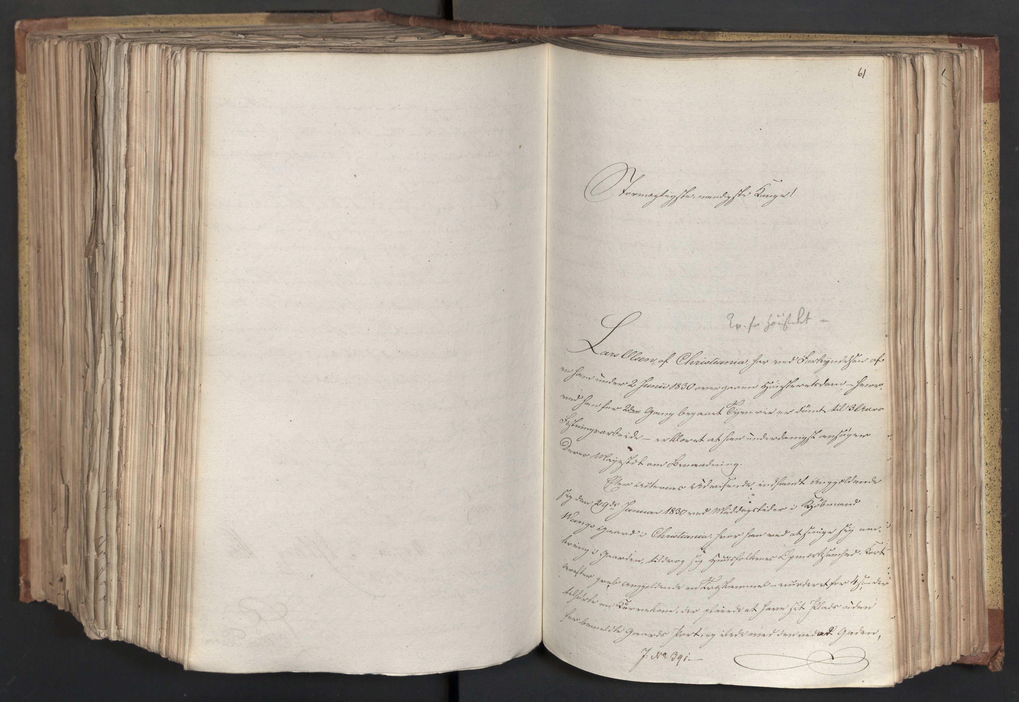 Statsrådsavdelingen i Stockholm, AV/RA-S-1003/D/Da/L0066: Regjeringsinnstillinger nr. 240-449, 1830, p. 624