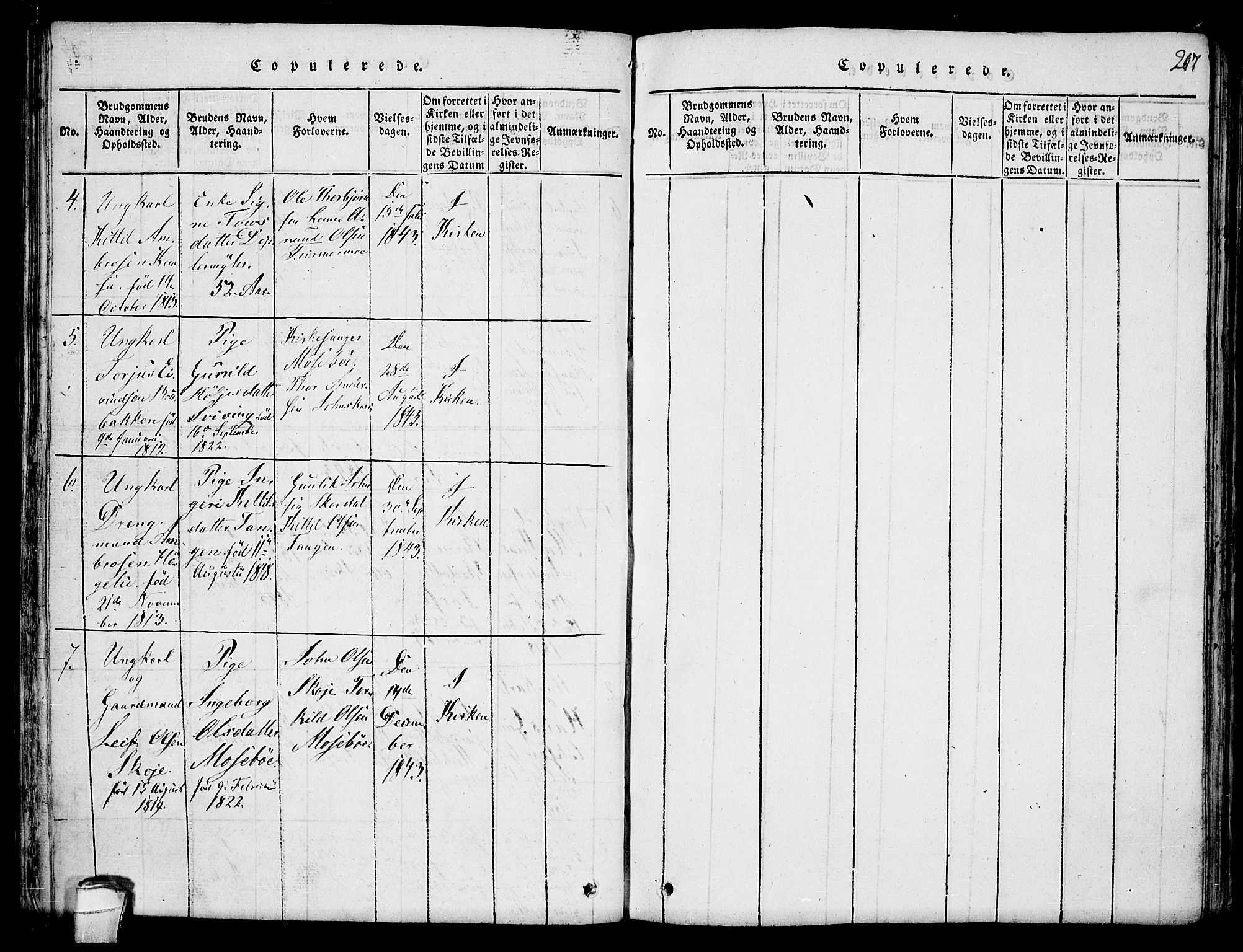 Hjartdal kirkebøker, SAKO/A-270/F/Fb/L0001: Parish register (official) no. II 1, 1815-1843, p. 207