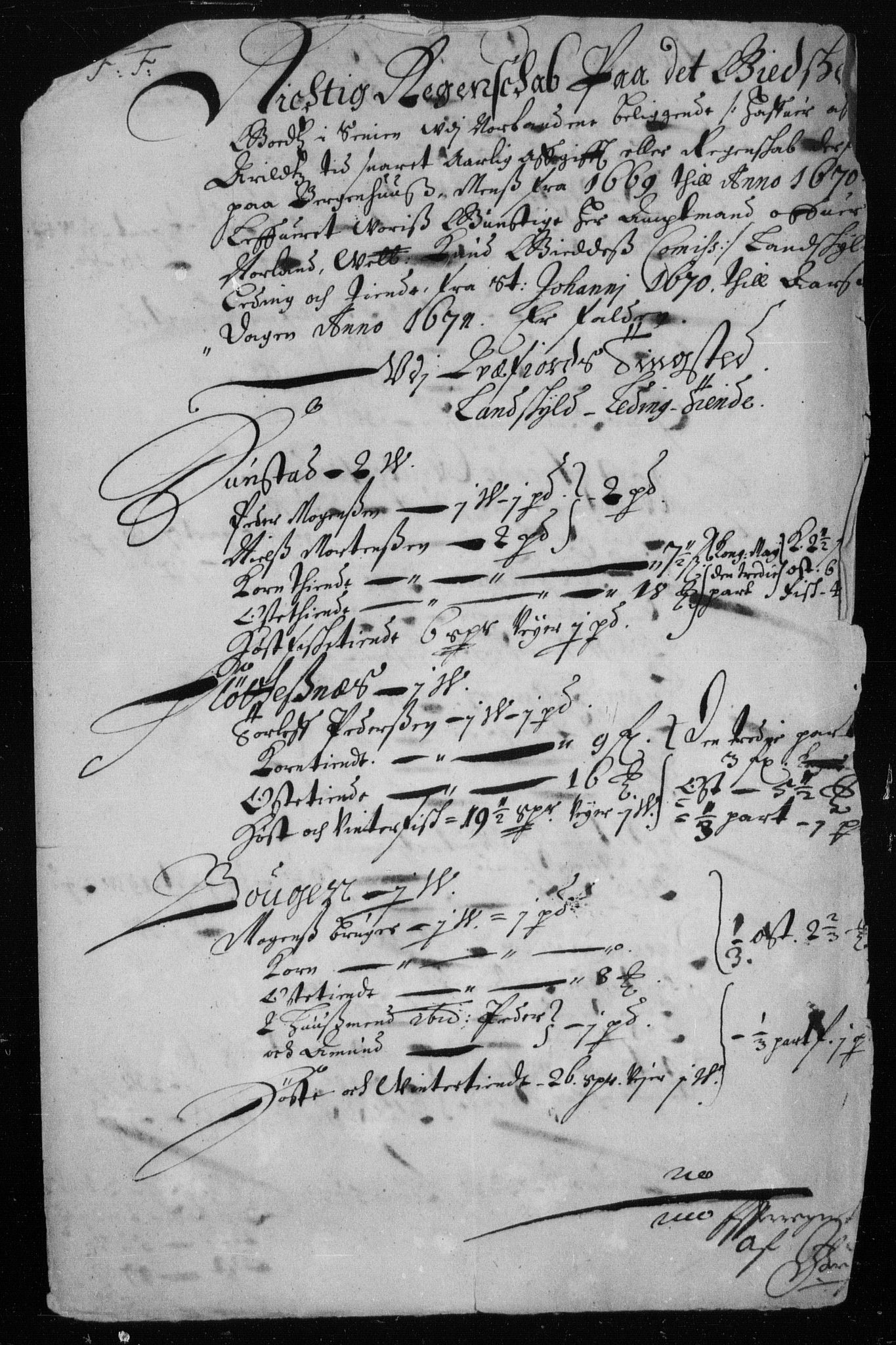 Rentekammeret inntil 1814, Reviderte regnskaper, Stiftamtstueregnskaper, Trondheim stiftamt og Nordland amt, AV/RA-EA-6044/R/Rh/L0001: Nordland amt, 1670-1671