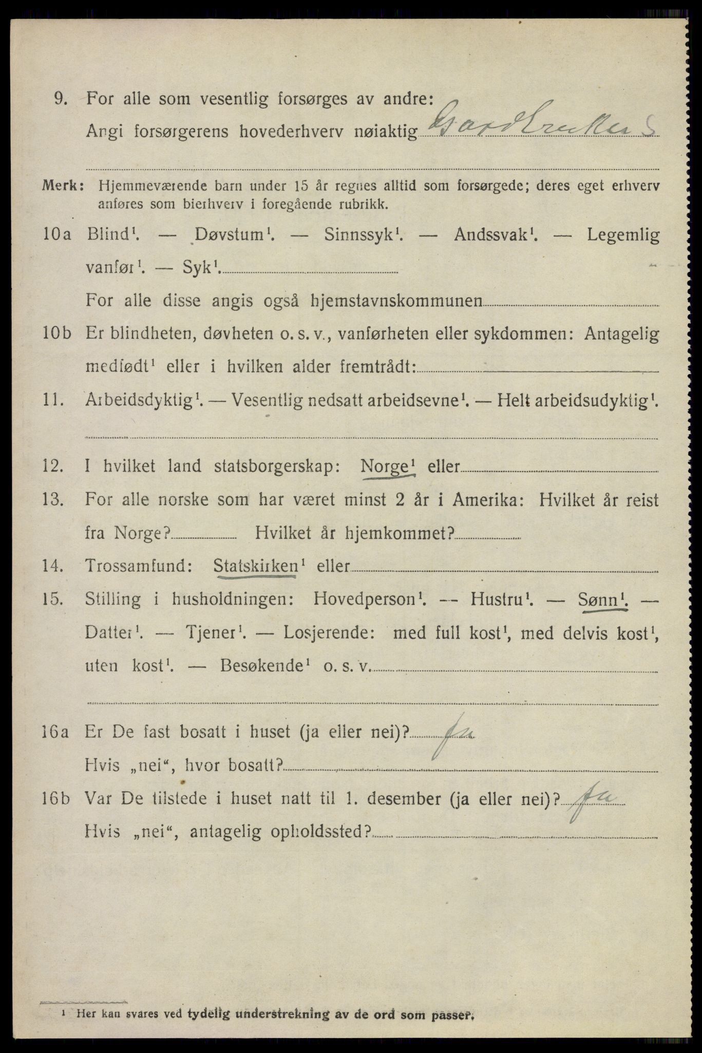 SAO, 1920 census for Blaker, 1920, p. 2016